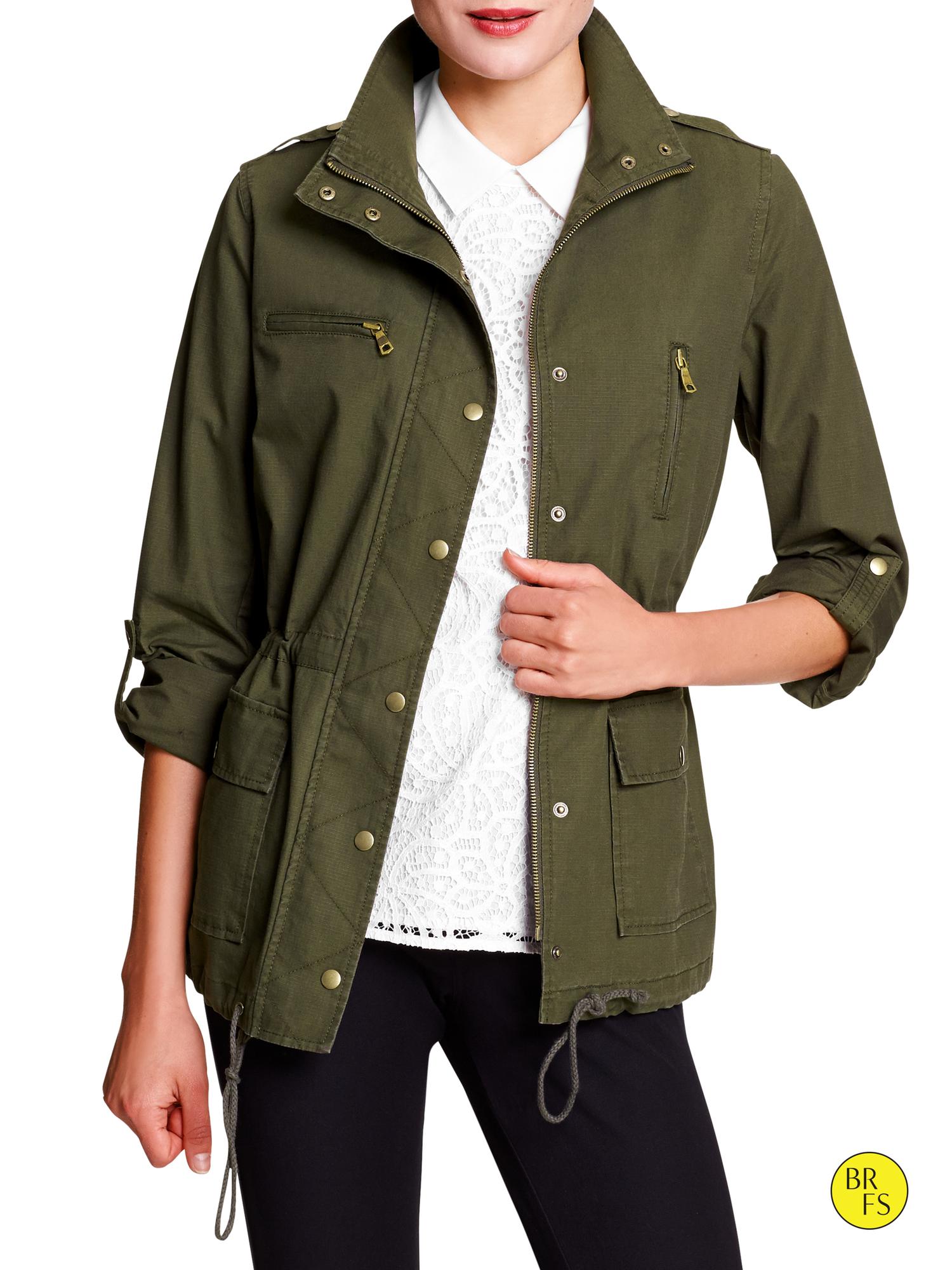 Factory Solid Military Jacket