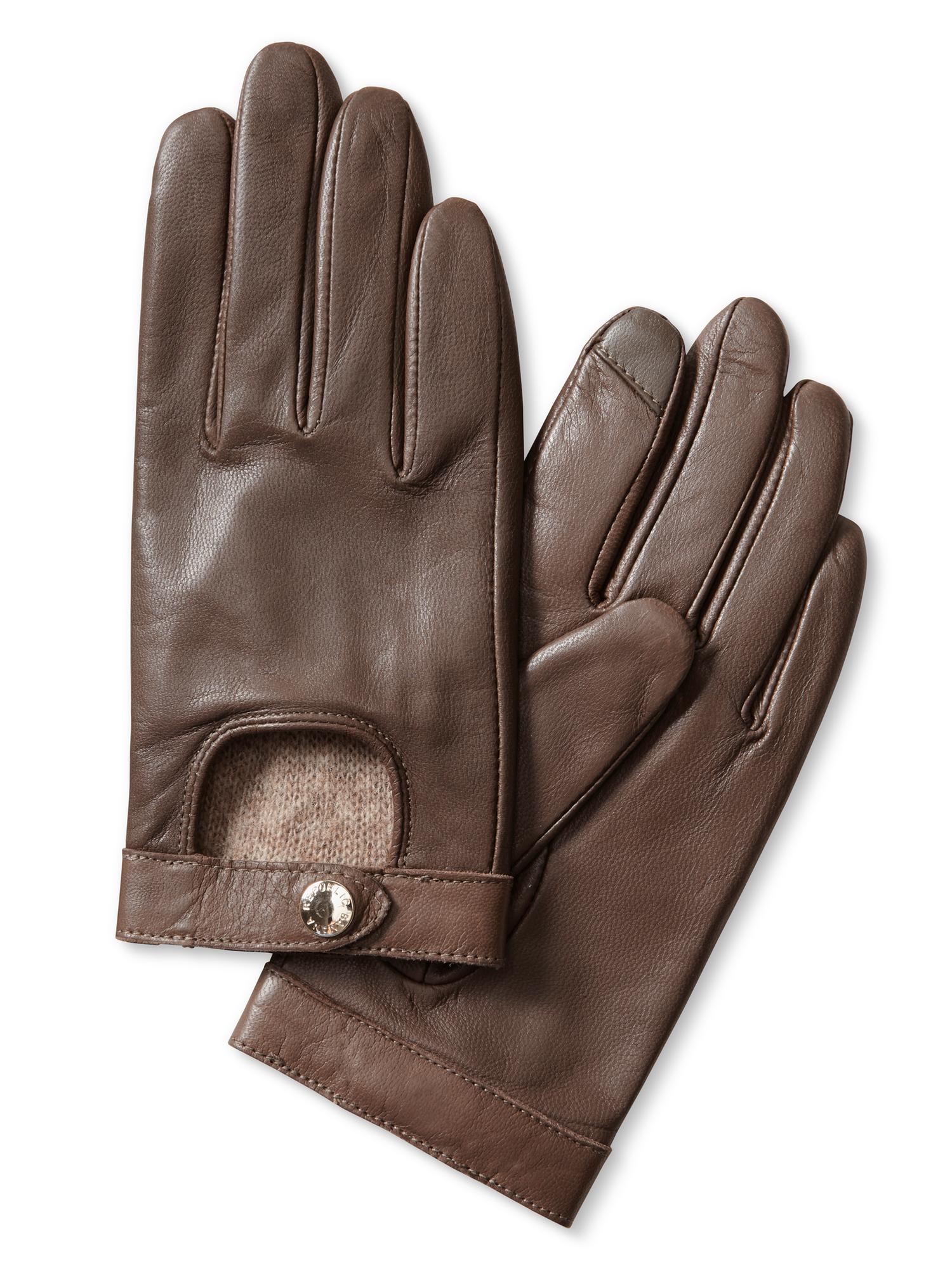 Moto Leather Texting Glove