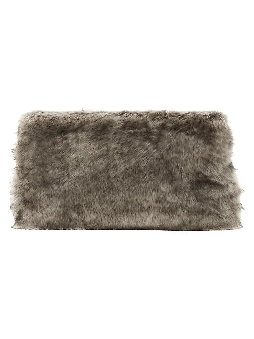 Banana Republic Faux Fur Clutch Size One Size - Natural