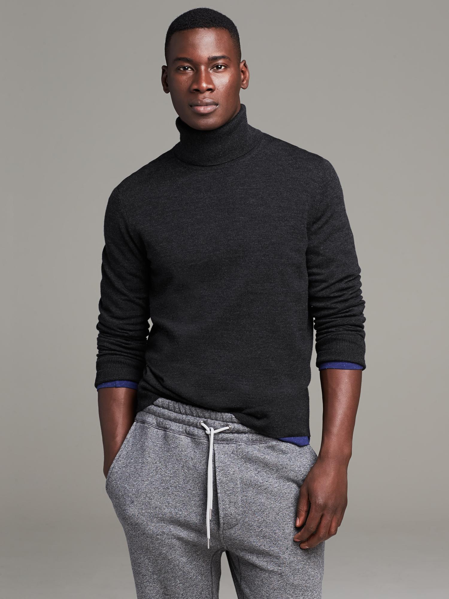 Extra Fine Merino Wool Turtleneck Banana Republic