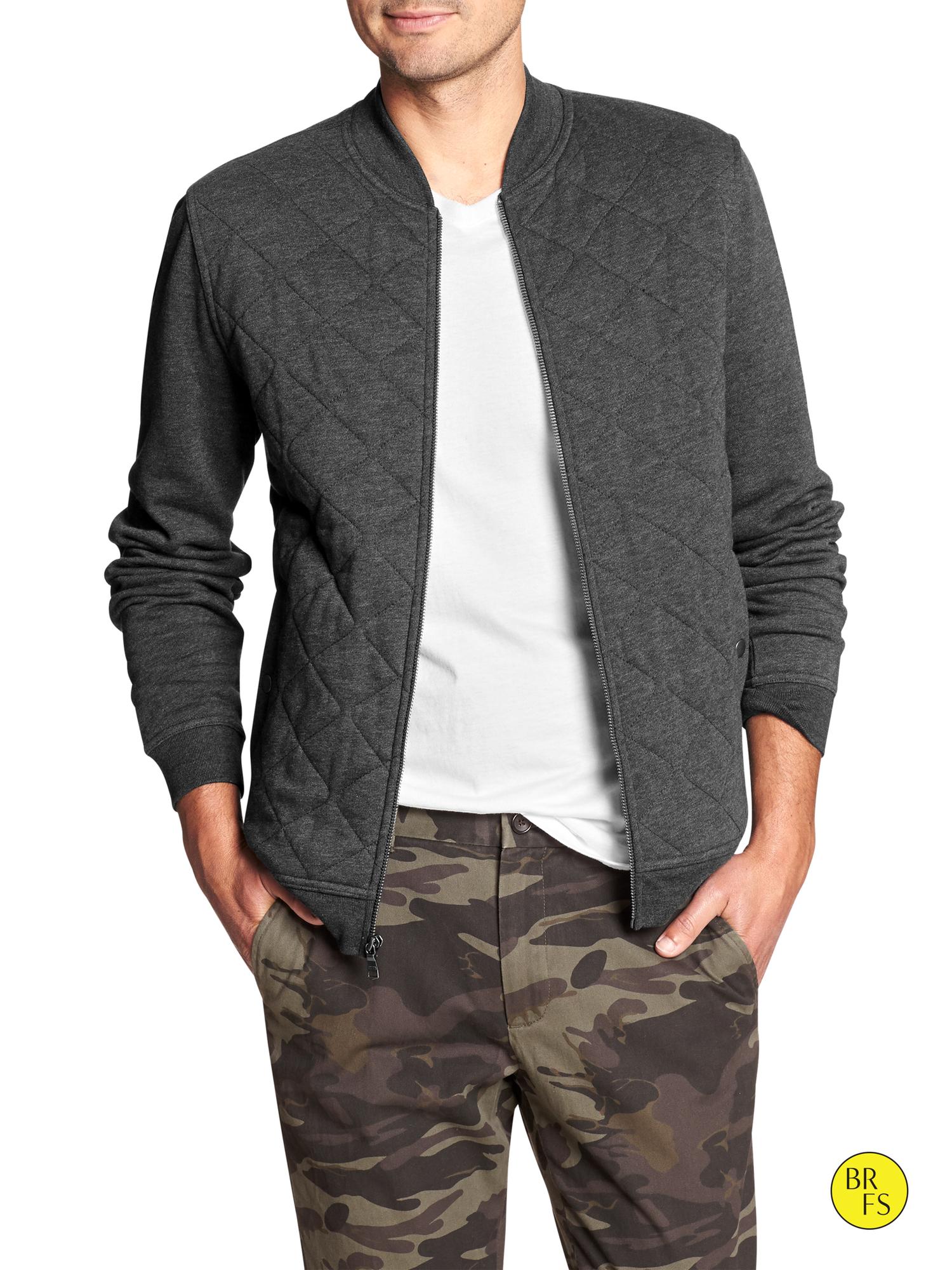 Factory Quilted Bomber Jacket