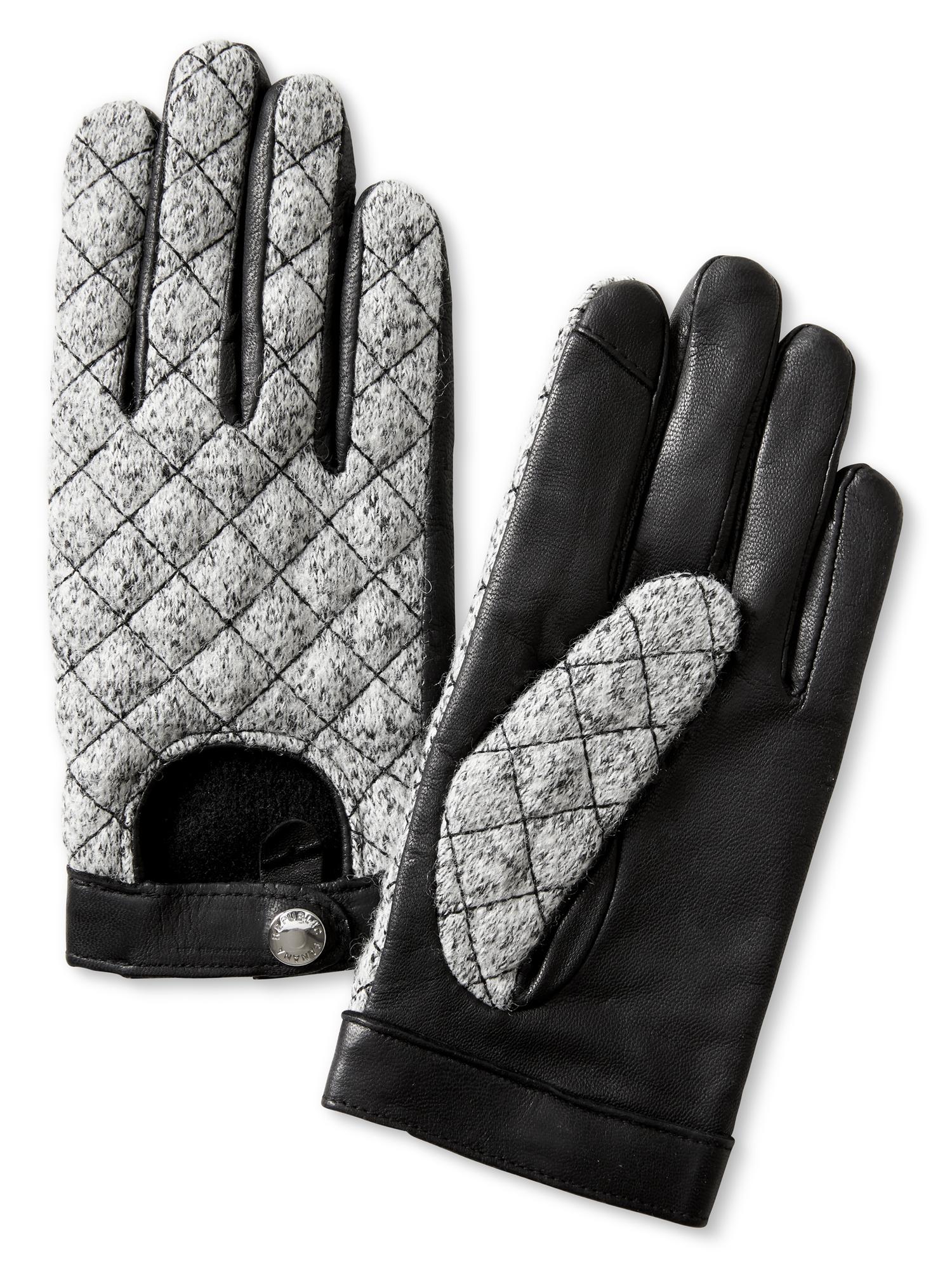 Quilted Tweed Texting Glove