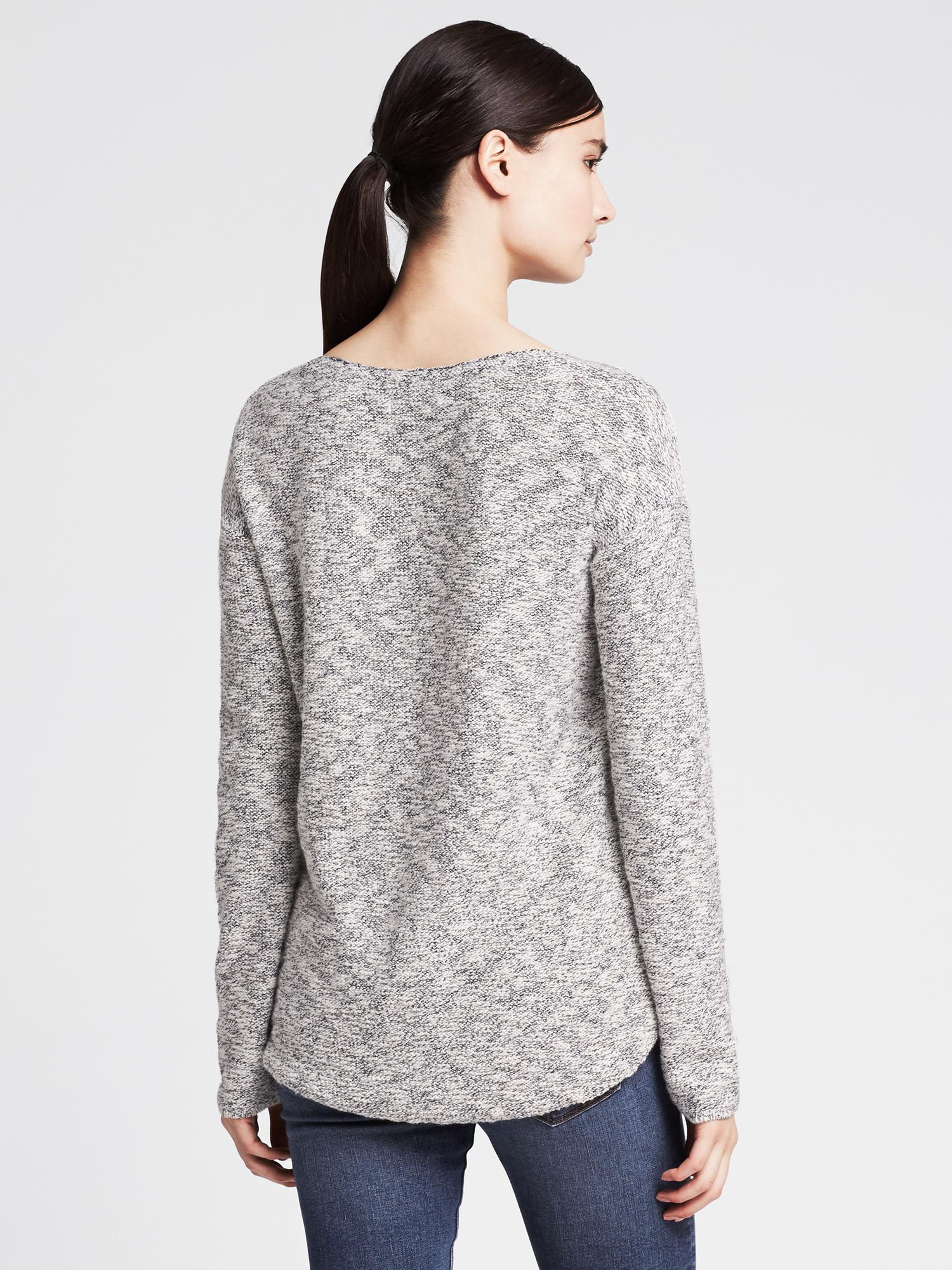 Marled High-Low Pullover