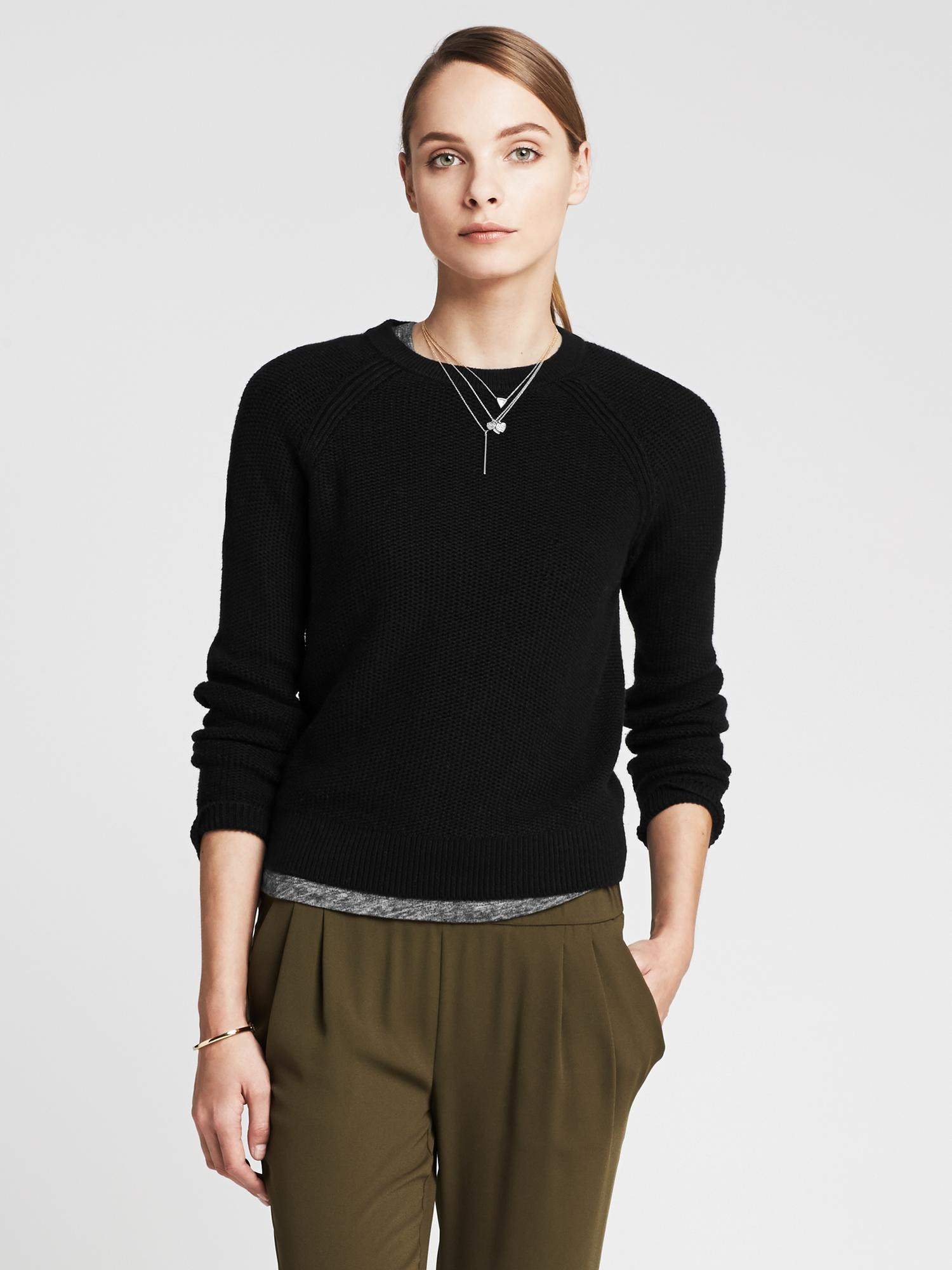 Back Cutout Cropped Pullover