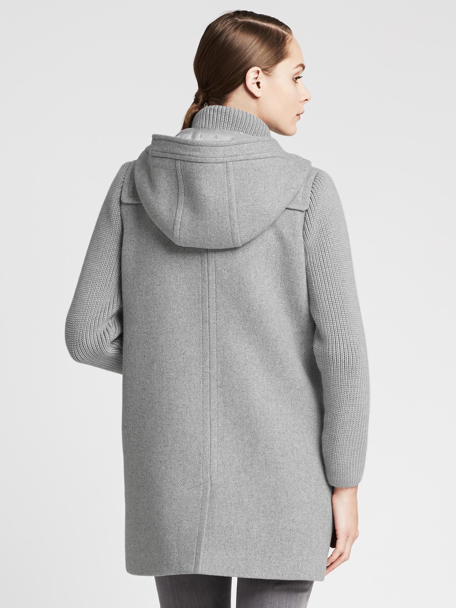 Sweater-Sleeve Duffle Coat