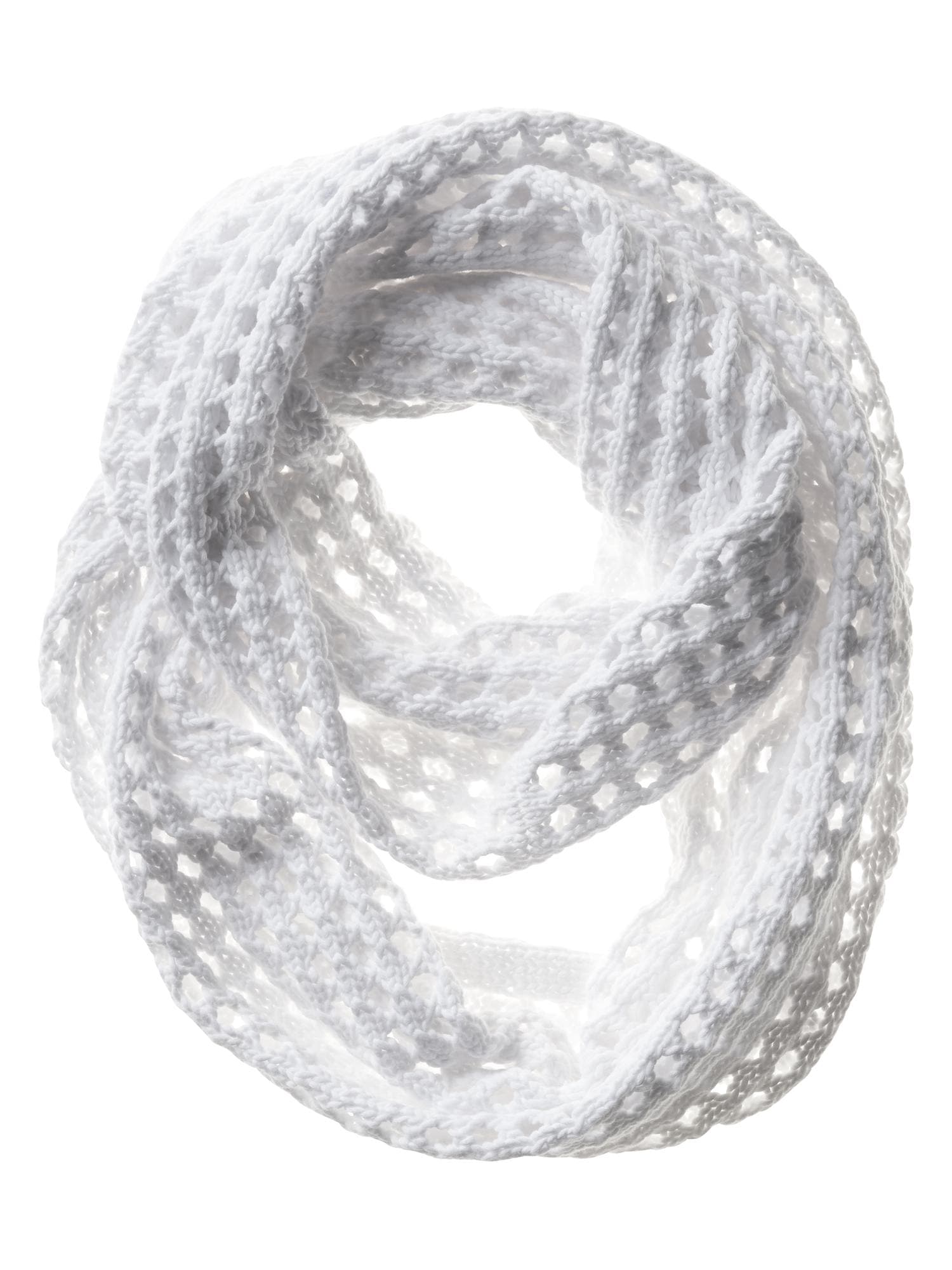 Pointelle Double Infinity Scarf