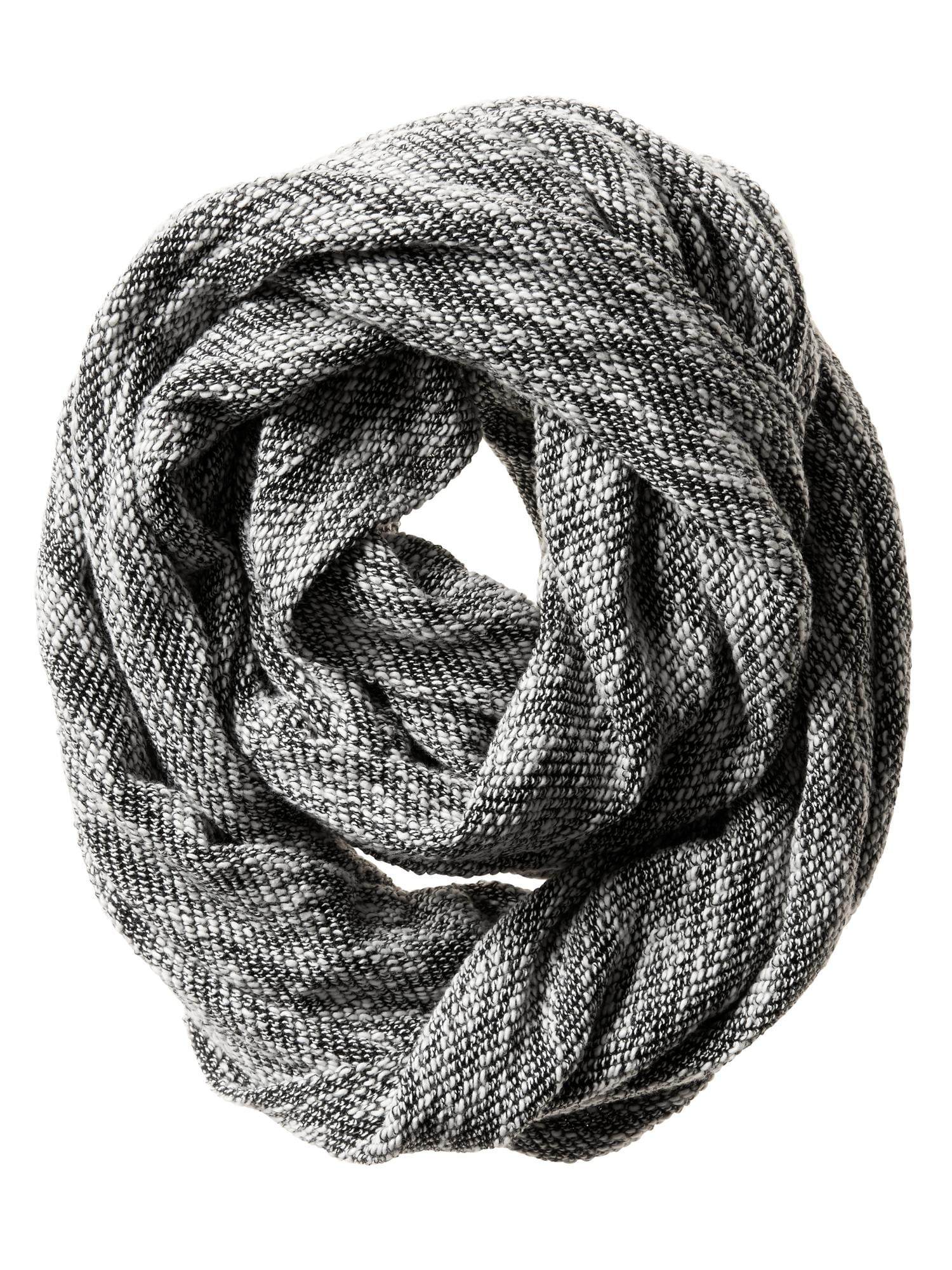 Marled Knit Infinity Scarf