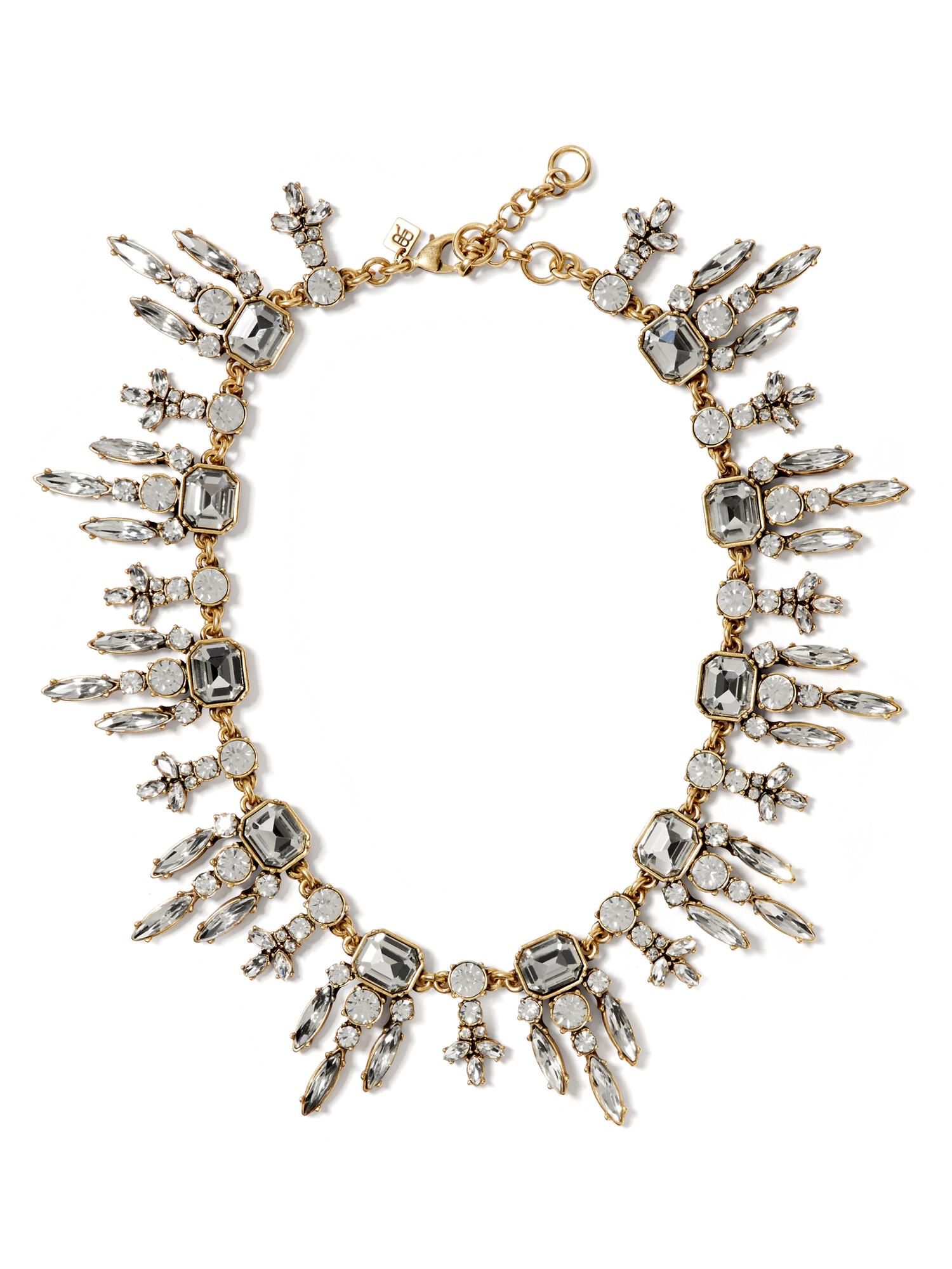 Art Nouveau Crystal Necklace