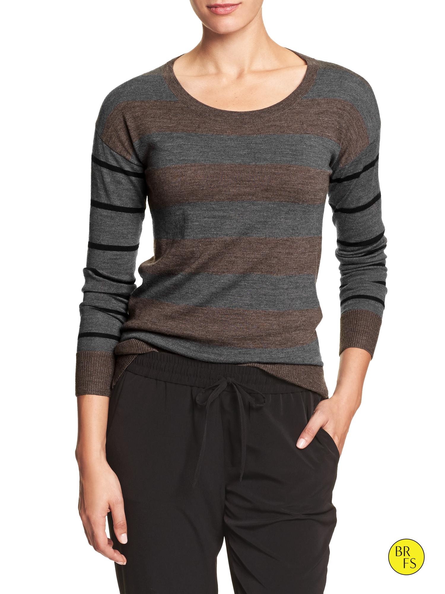 Factory Slouchy Scoop-Neck Pullover