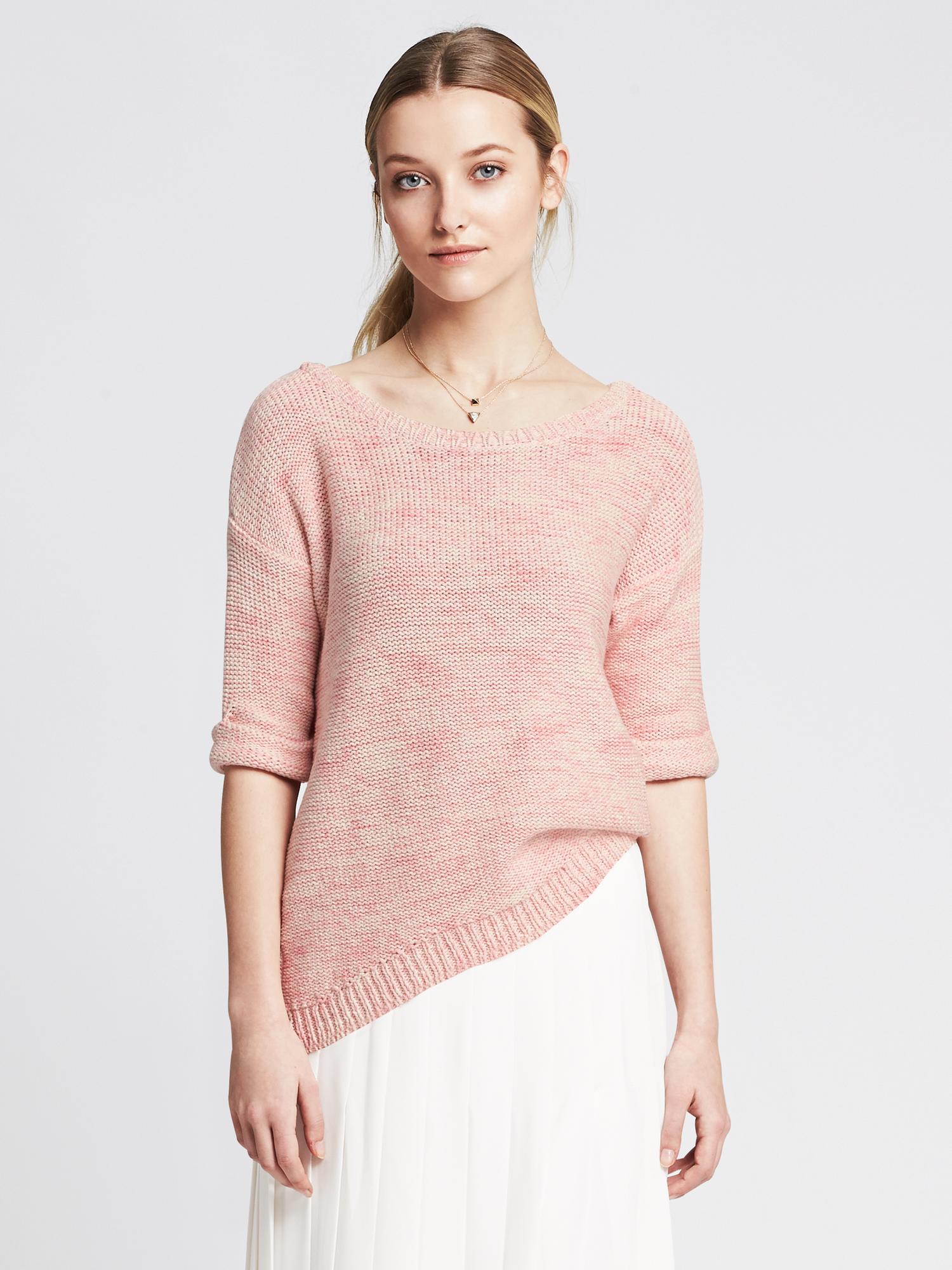 Roll-Sleeve Pullover