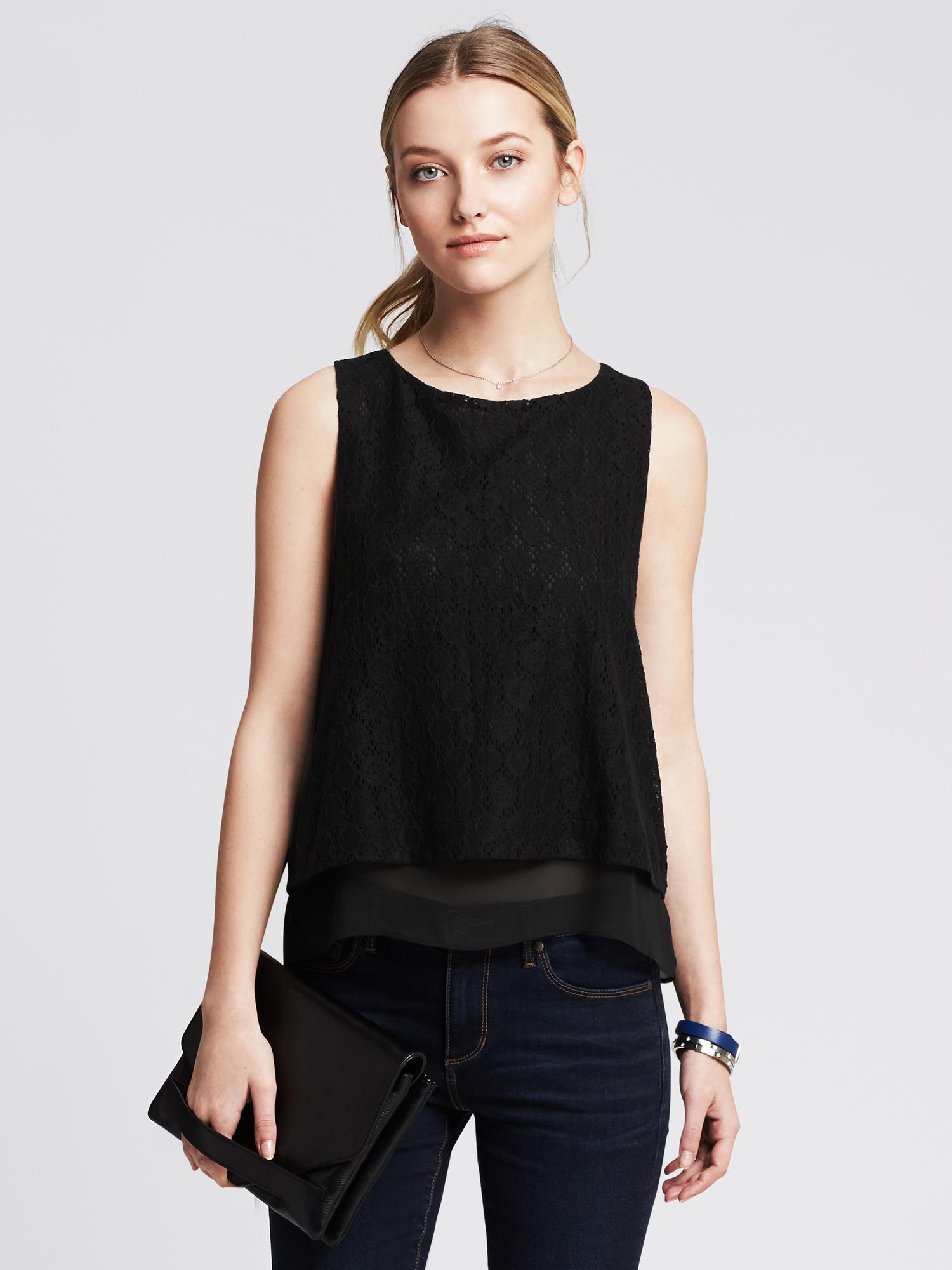 Lace Overlay Tank