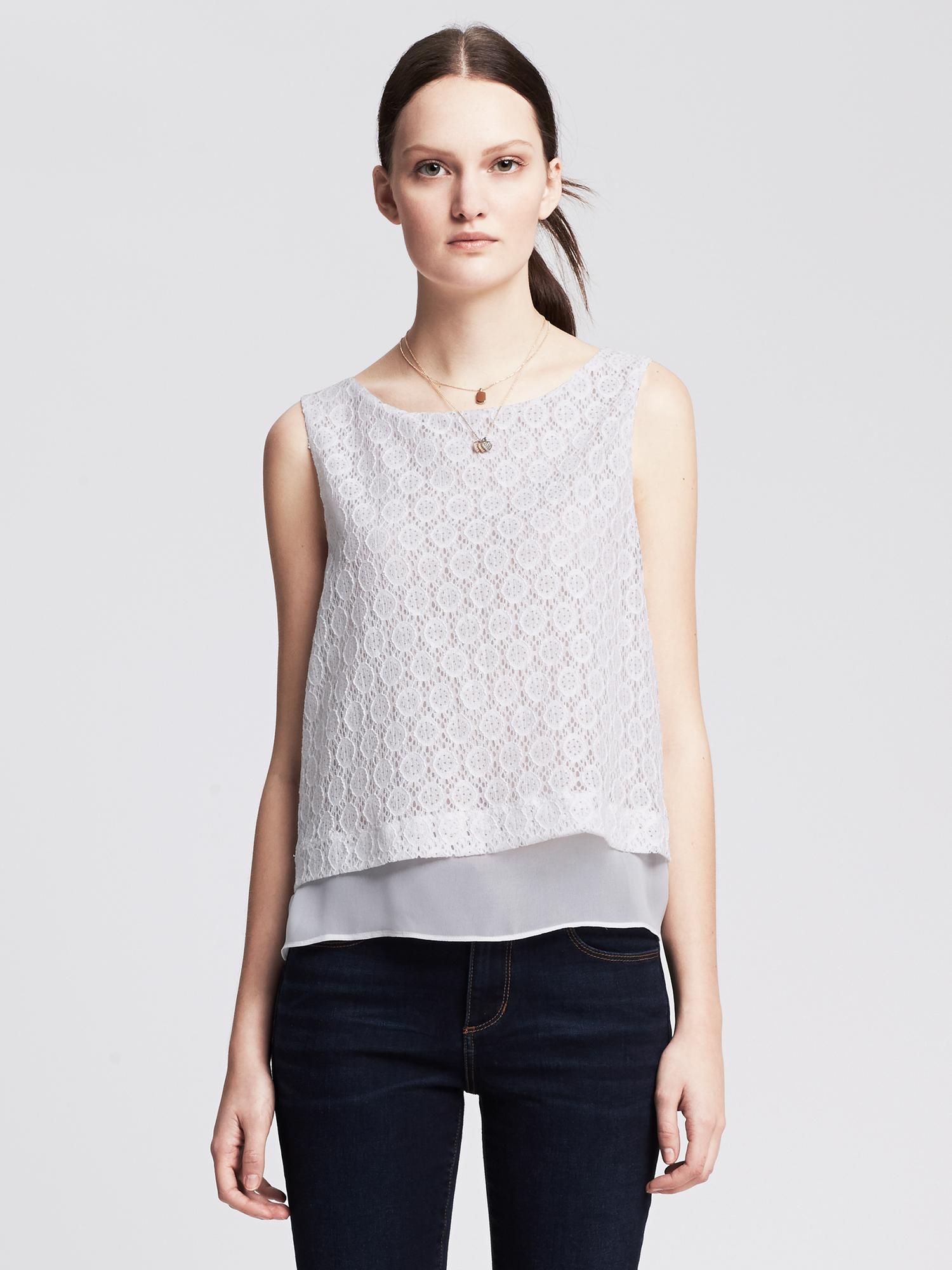 Lace Overlay Tank