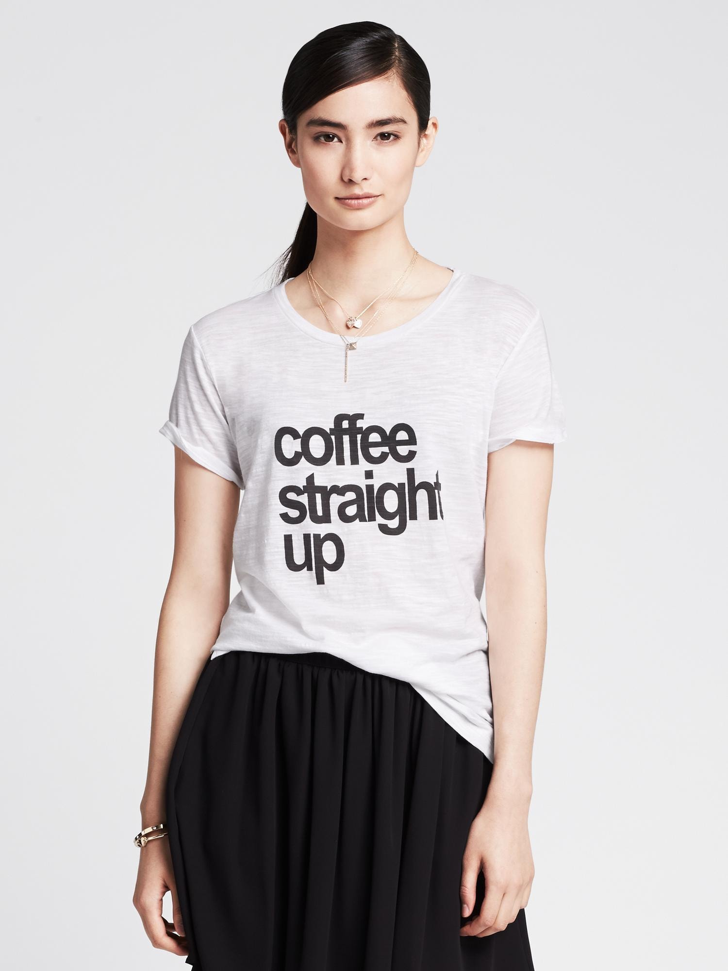 "Coffee Straight Up" Tee