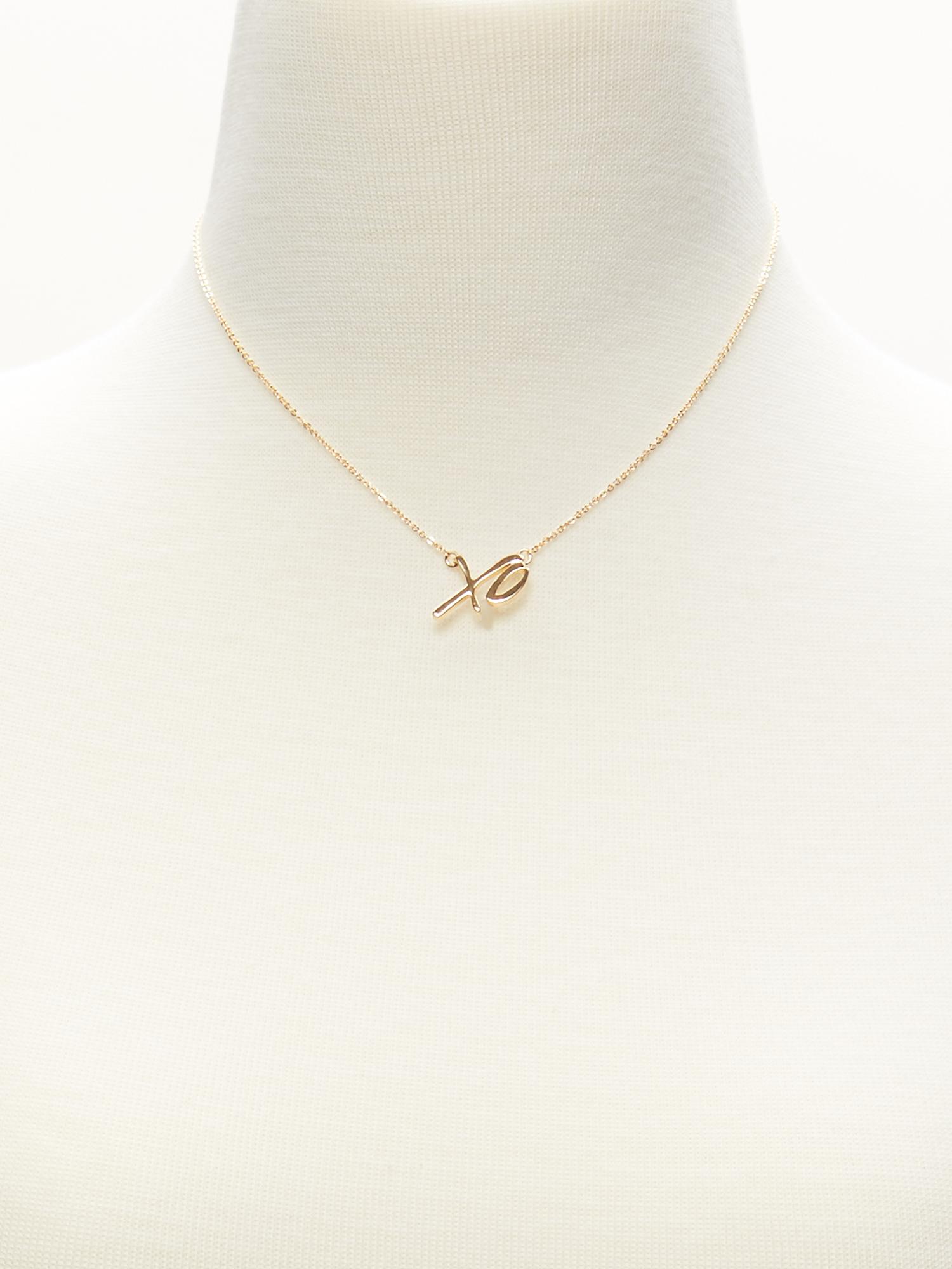 Delicate "XO" Necklace