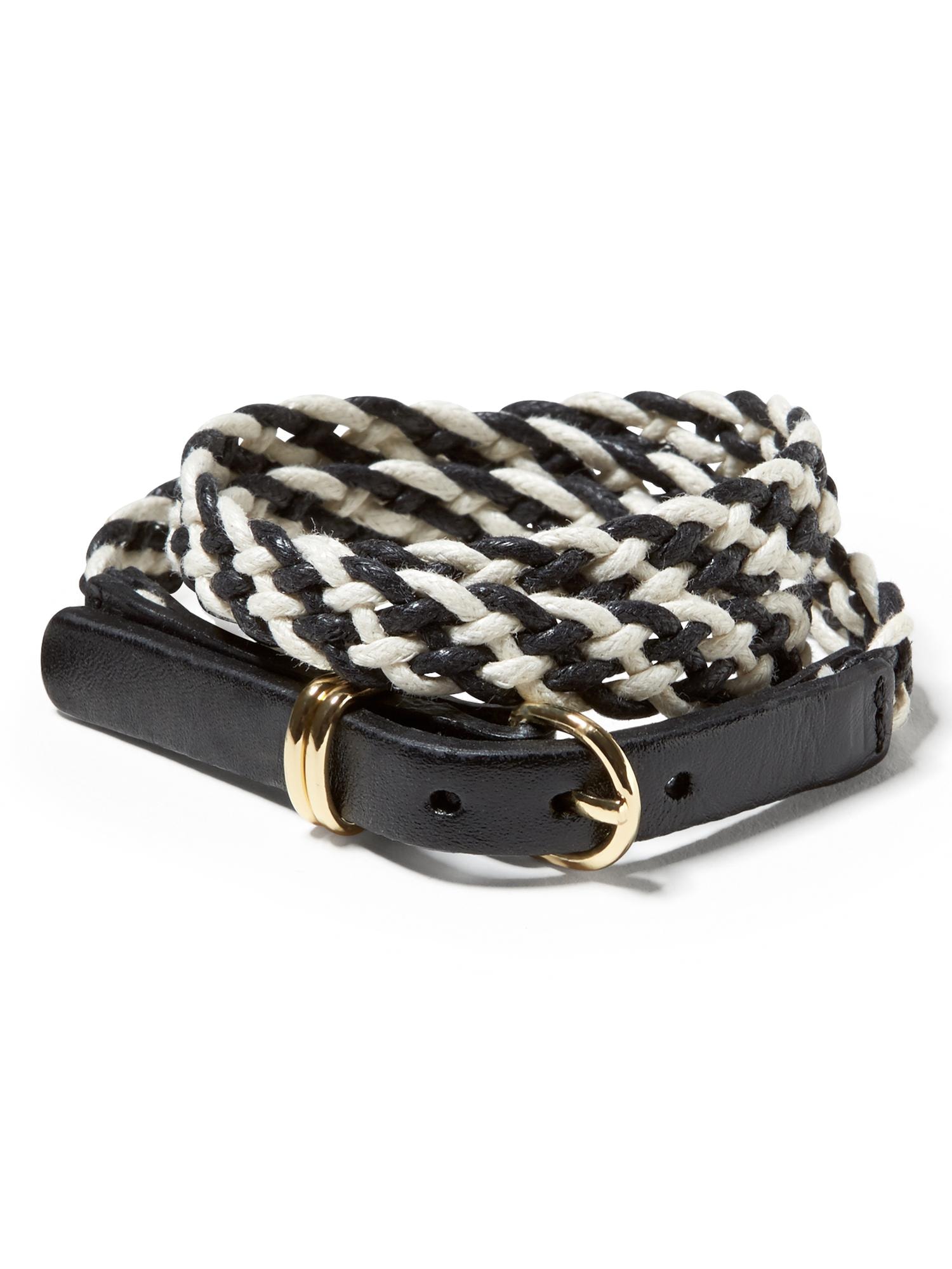 Leather Triple Wrap Bracelet