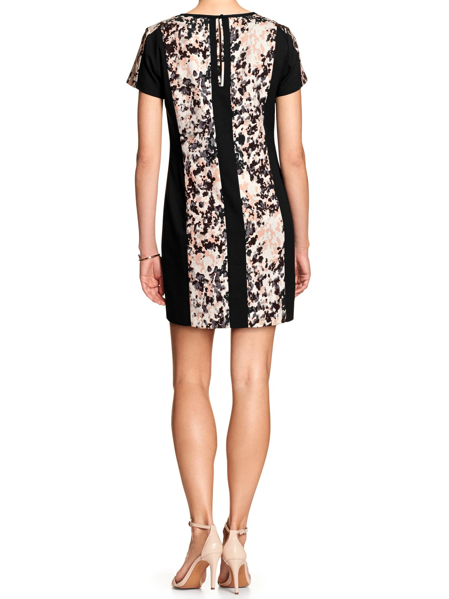 Factory Placed-Print Shift Dress