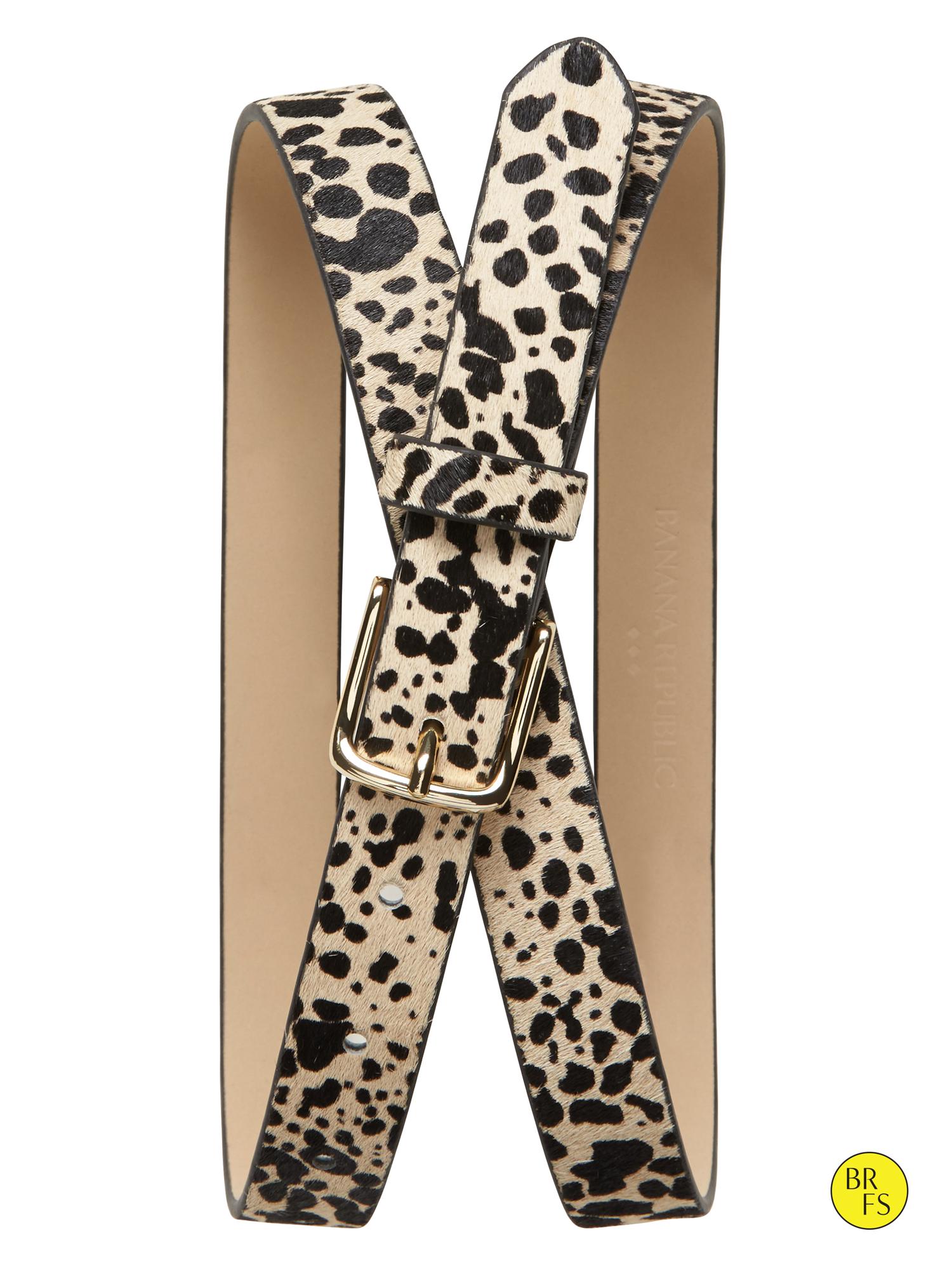 Factory Cheetah Print Belt