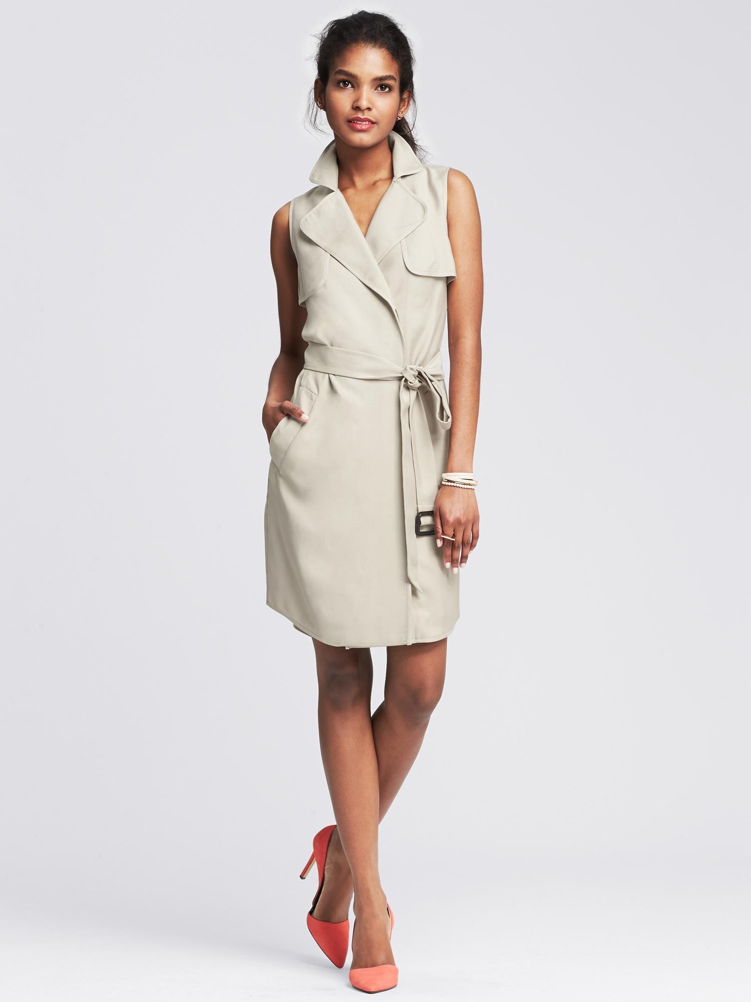 Belted Trench Dress