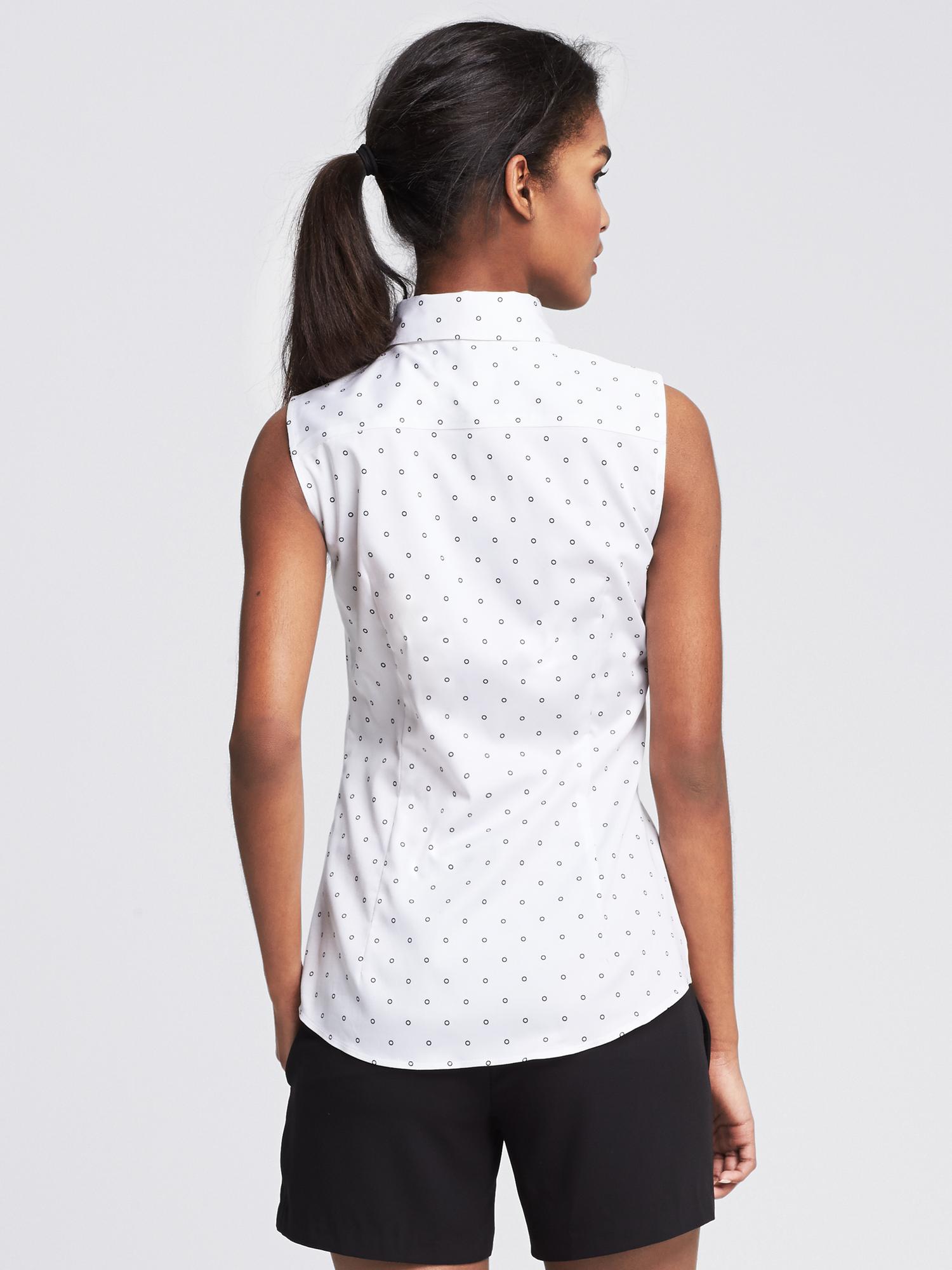 Fitted Non-Iron Dot Shirt