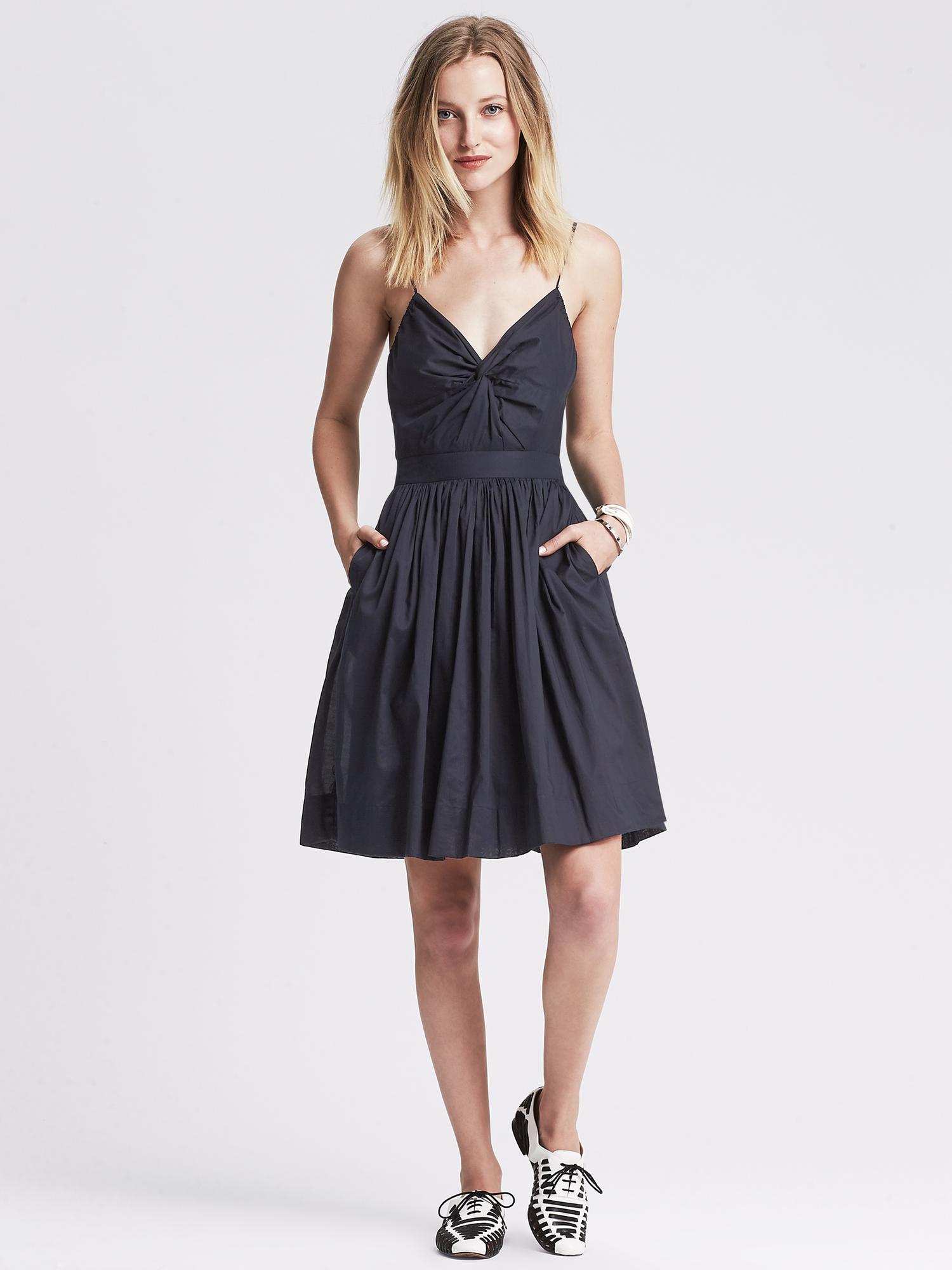 Voile Fit-And-Flare Dress