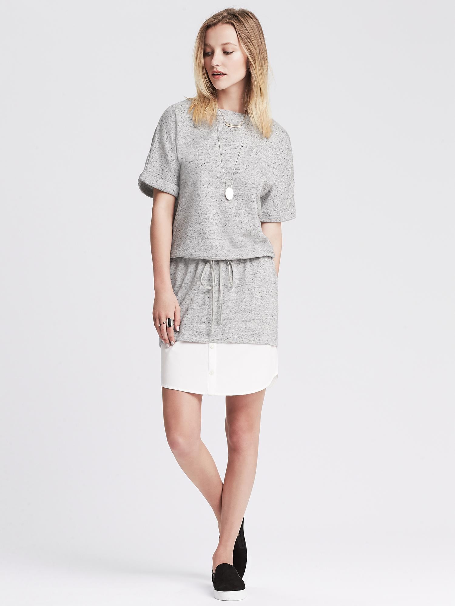 French Terry Shirtdress