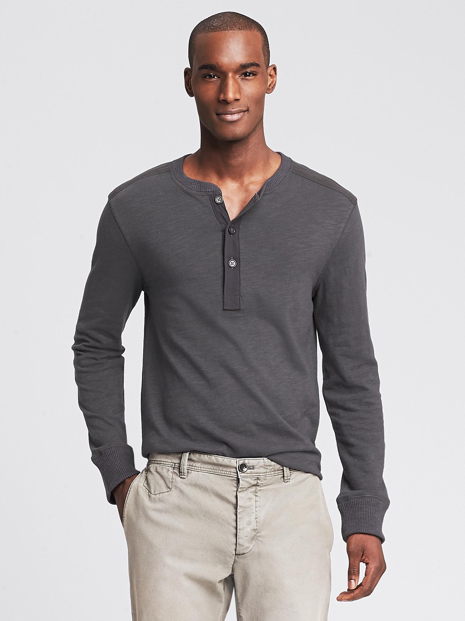 Elbow-Patch Henley