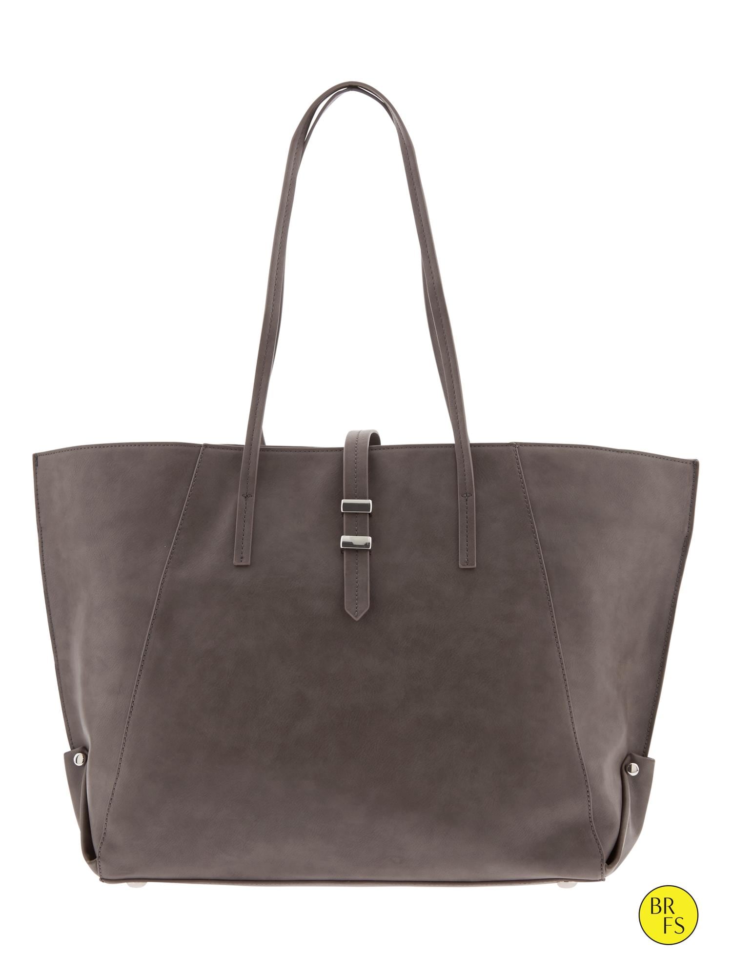 Factory Faux-Leather Tote