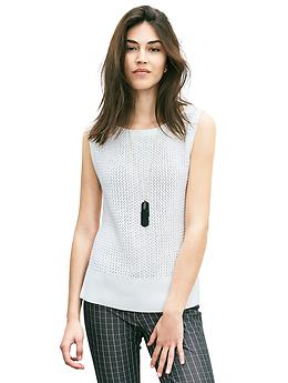 banana republic geometric sweater tank