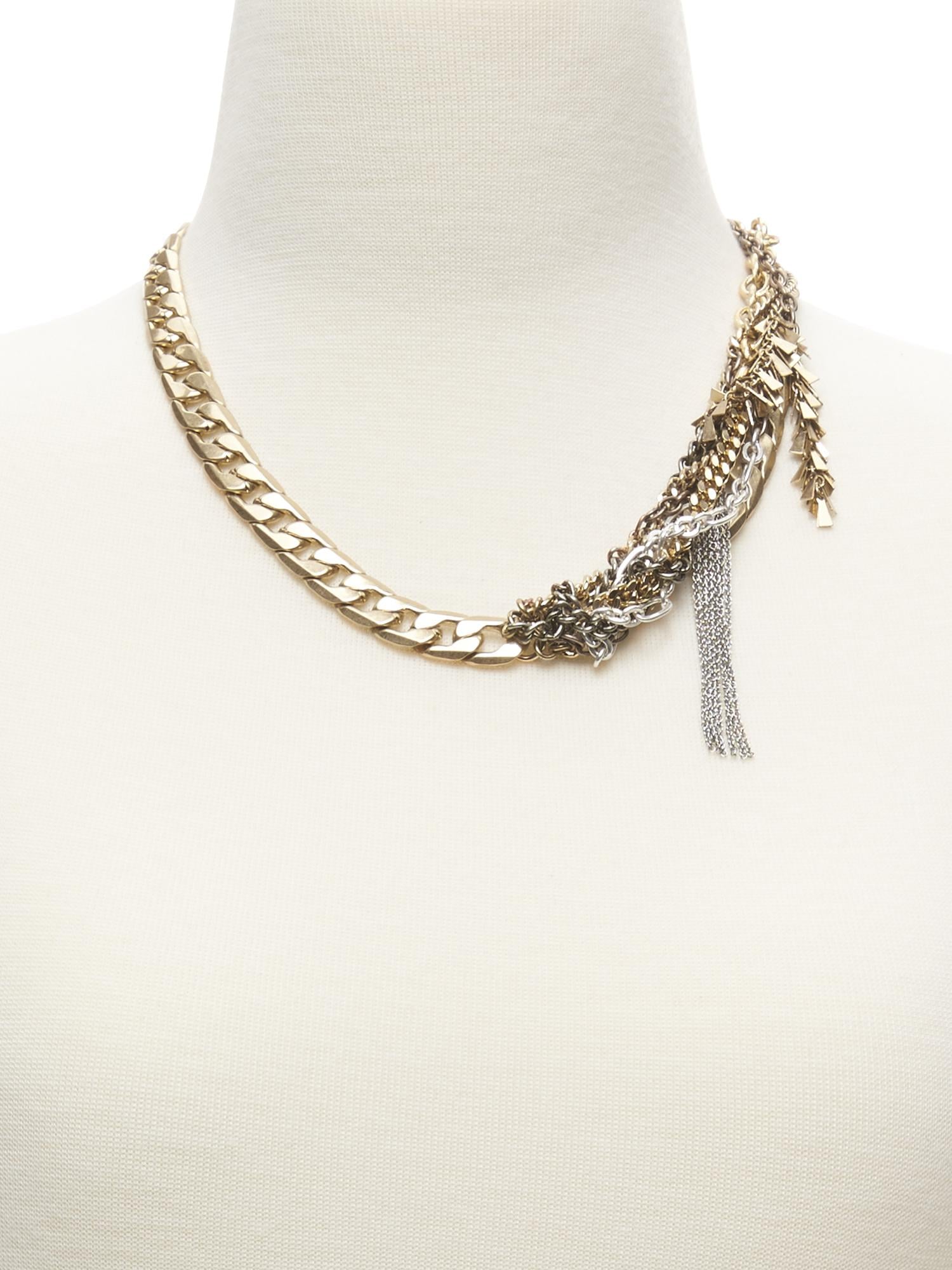 Mixed-Metal Chain Necklace