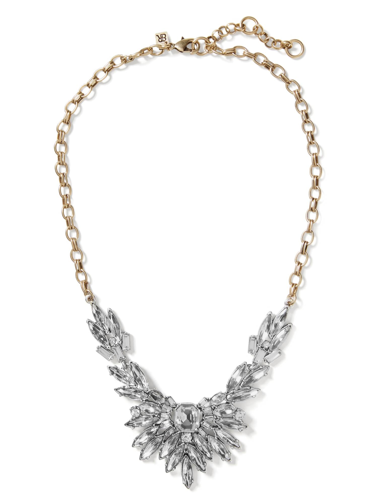 Mixed-Metal Feather Necklace