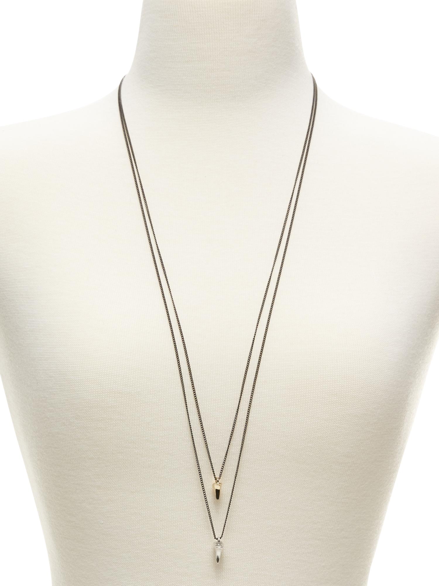 Triangle Layered Pendant Necklace