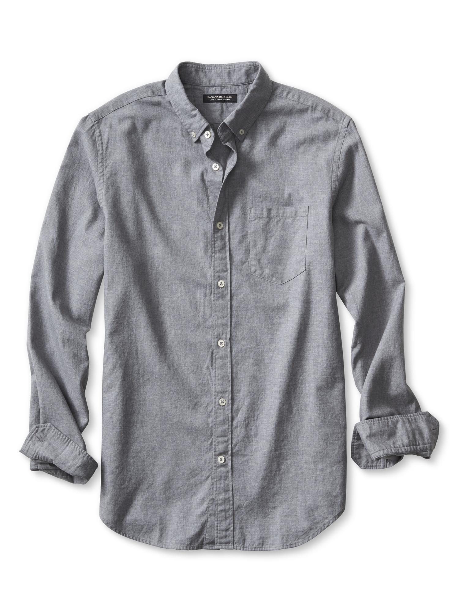 Slim-Fit Luxe-Flannel Shirt