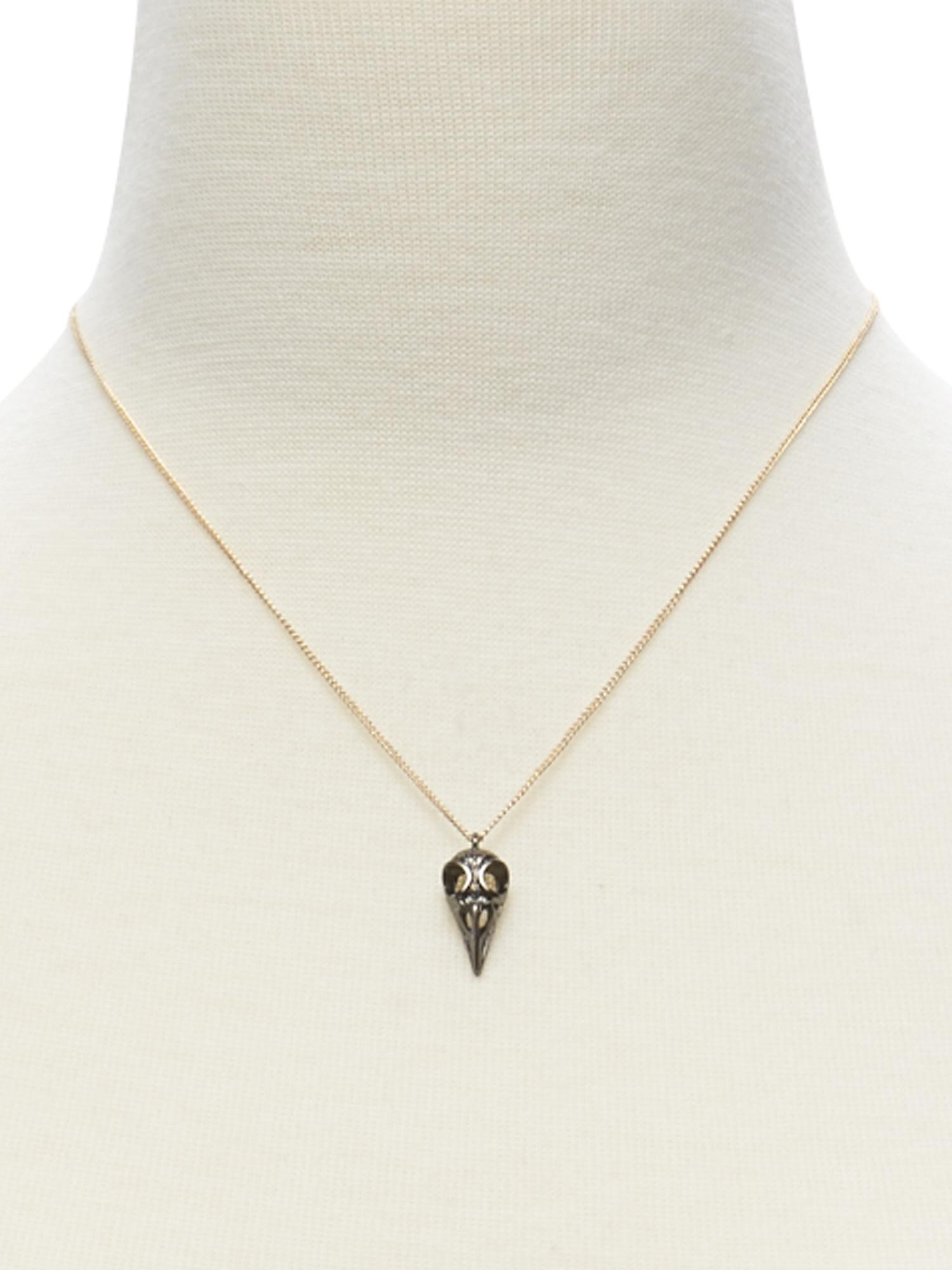 Bird Skull Pendant Necklace