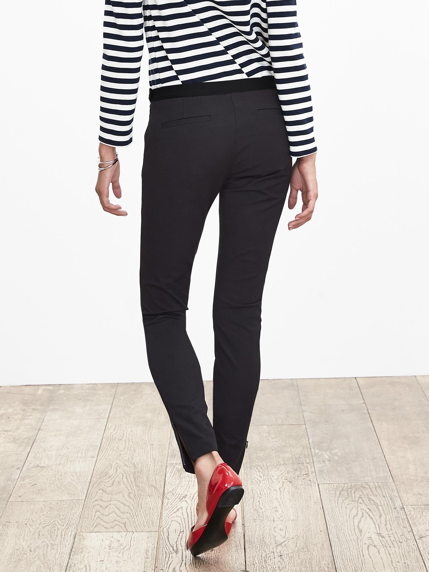 Sloan Skinny-Fit Ankle-Zip Ankle Pant