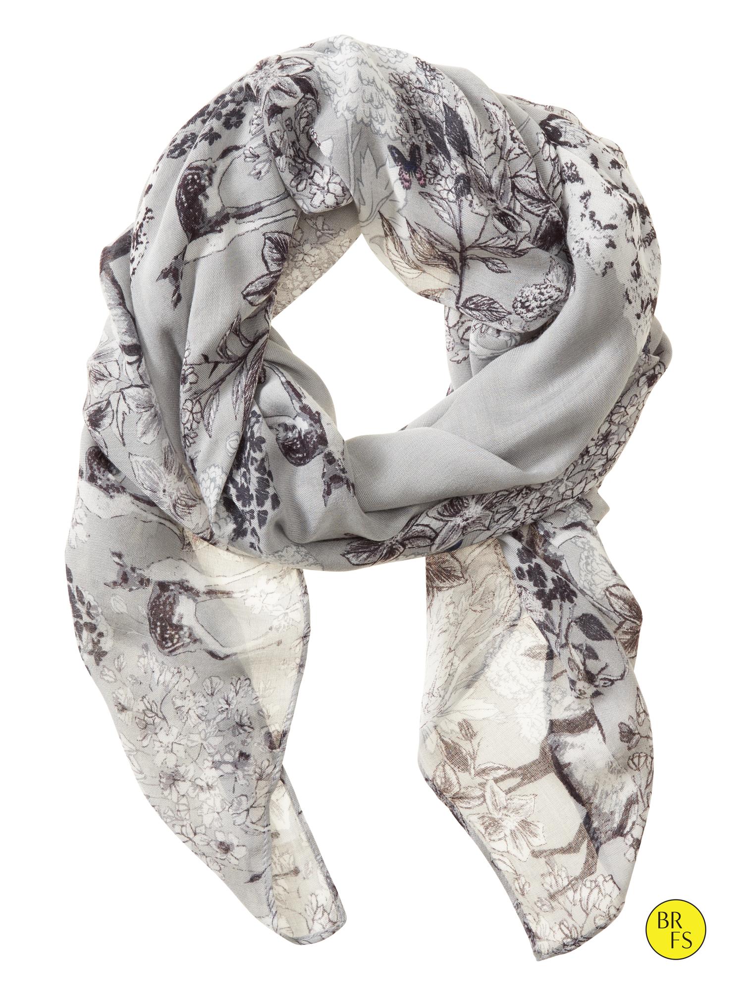 Factory Forest-Print Scarf