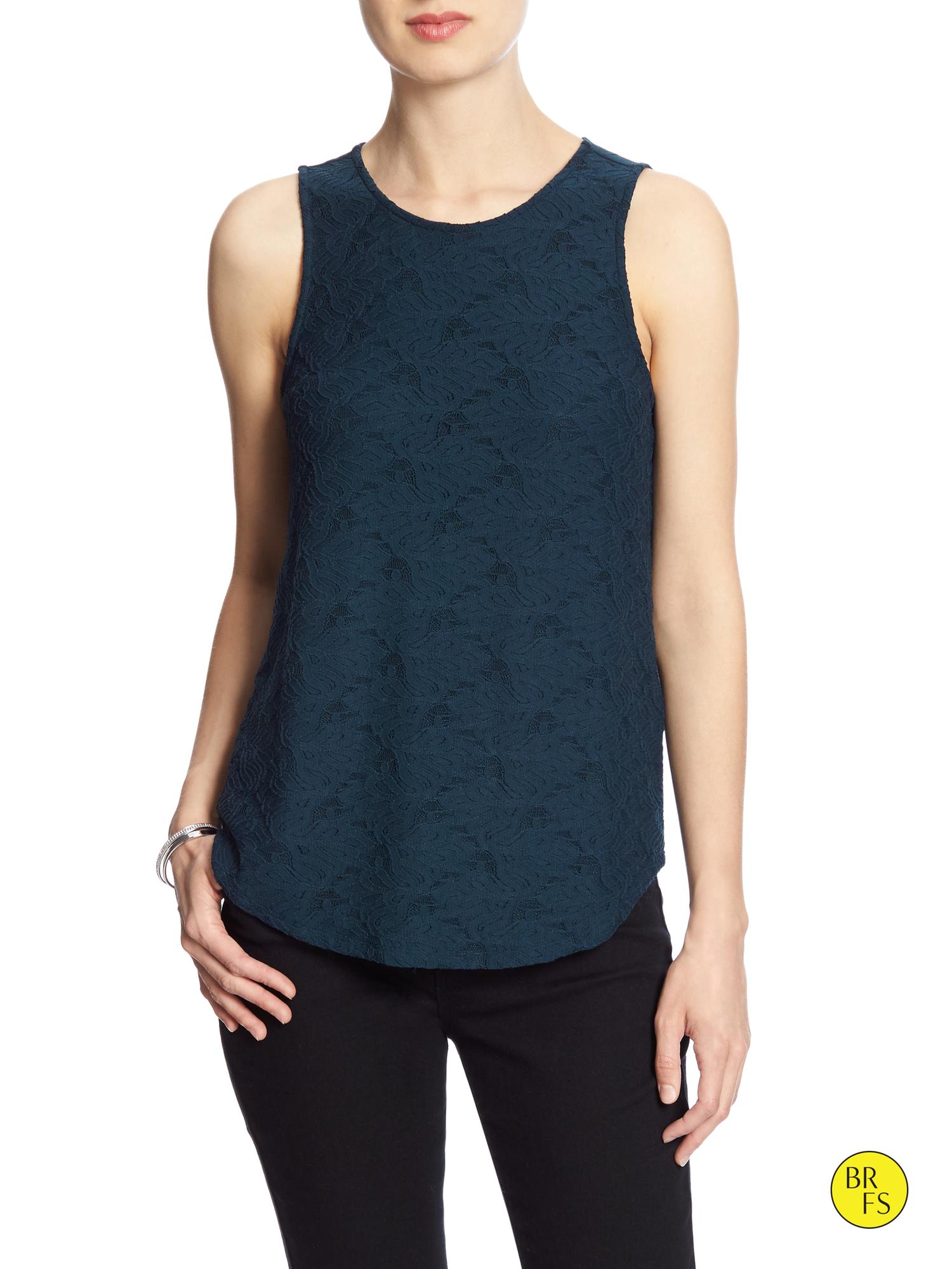 Factory Lace Overlay Tank