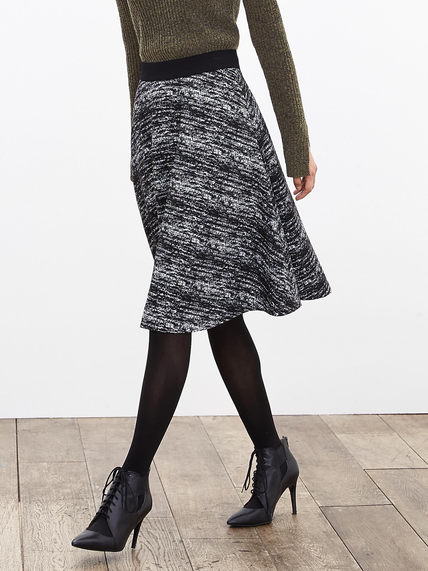 Textured Knit Midi Skirt