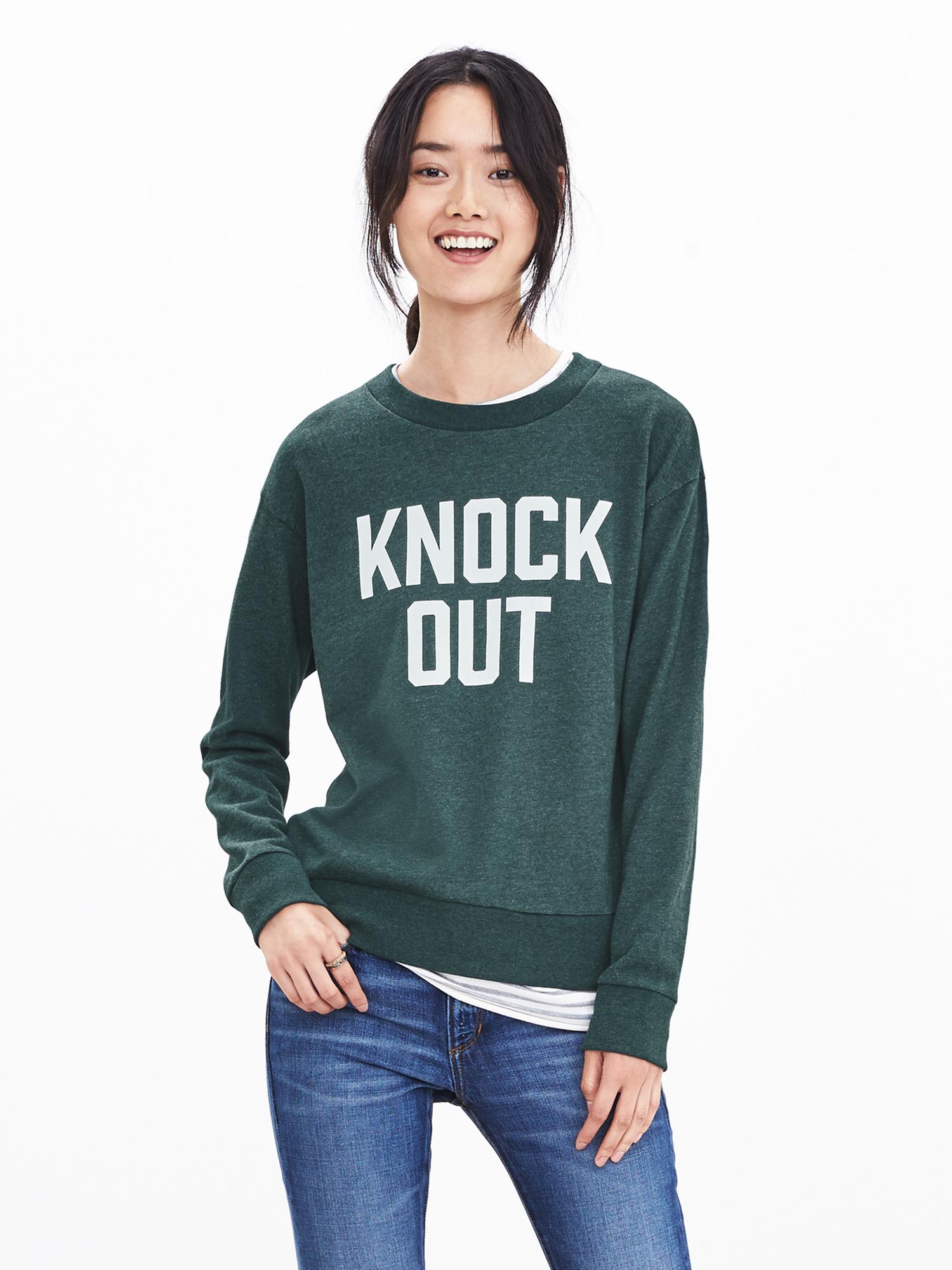 "Knock Out" Graphic Sweatshirt