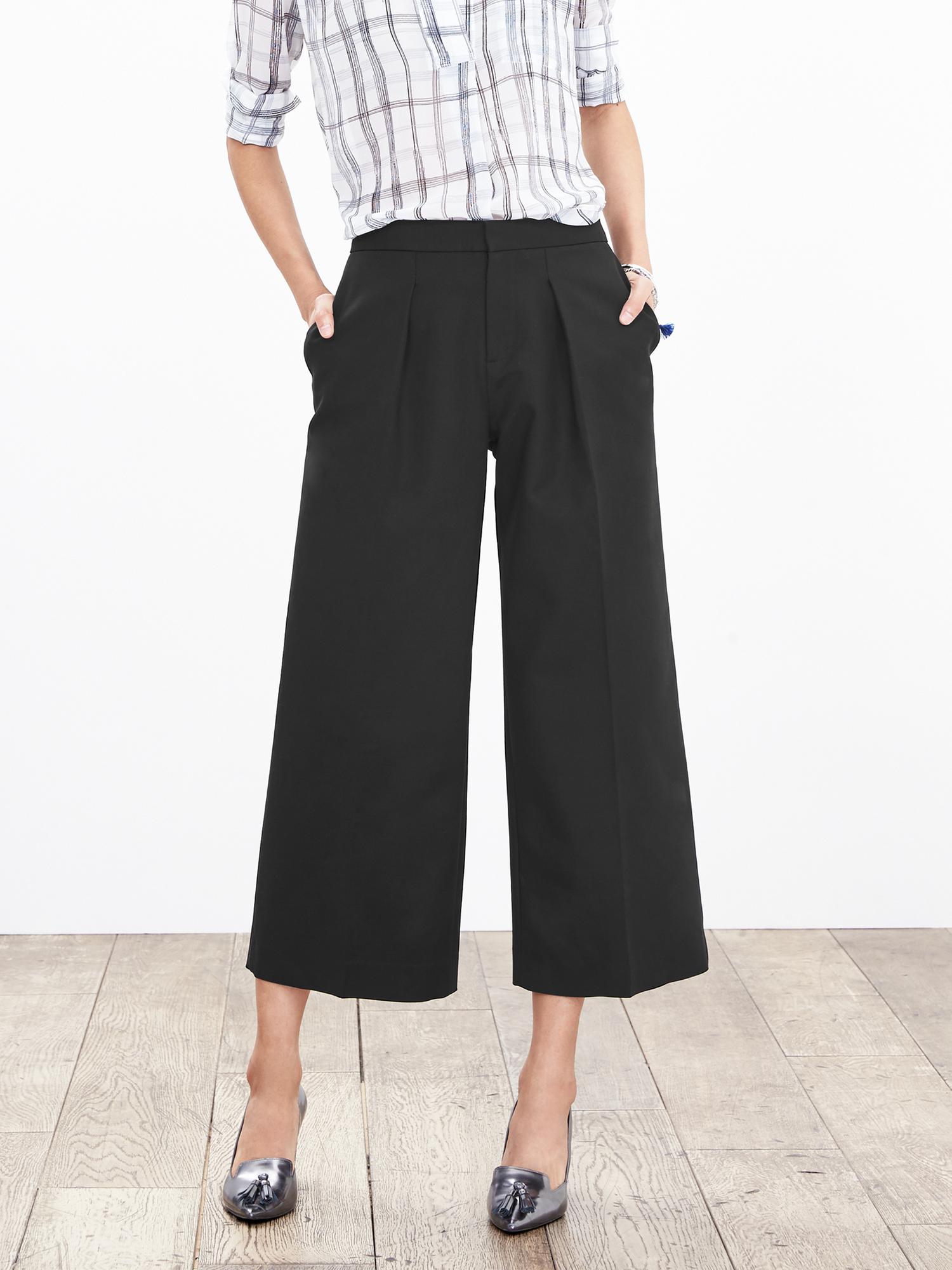 Pleated Gaucho Pant