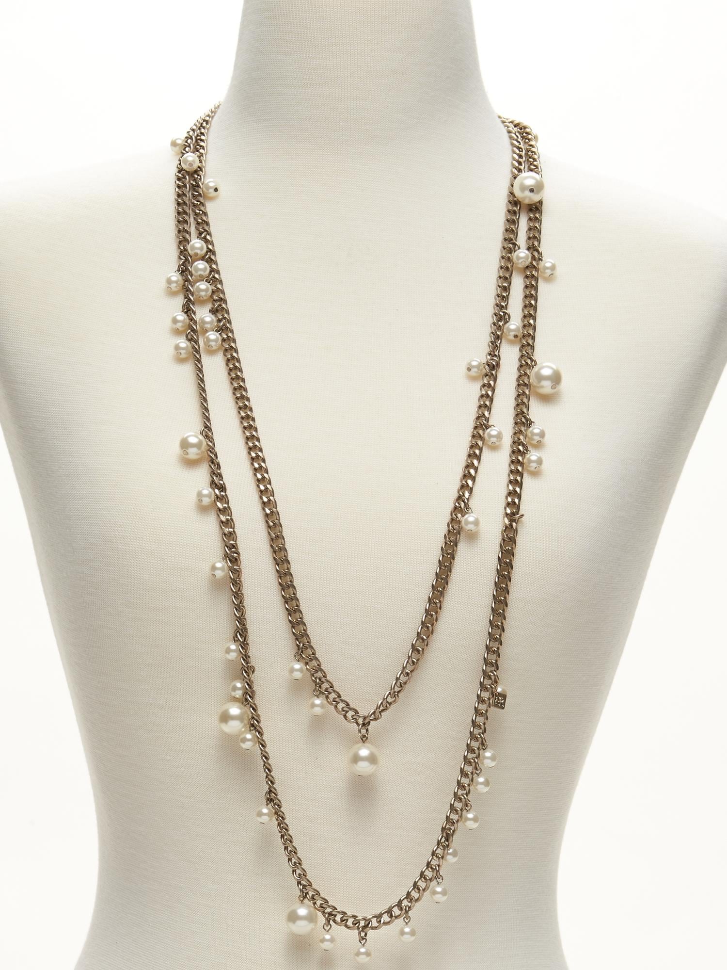 Pearl Chain Layer Necklace