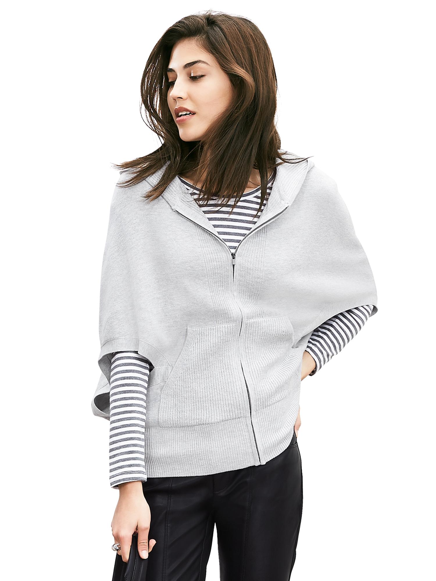 Gray Cocoon Sweater Hoodie