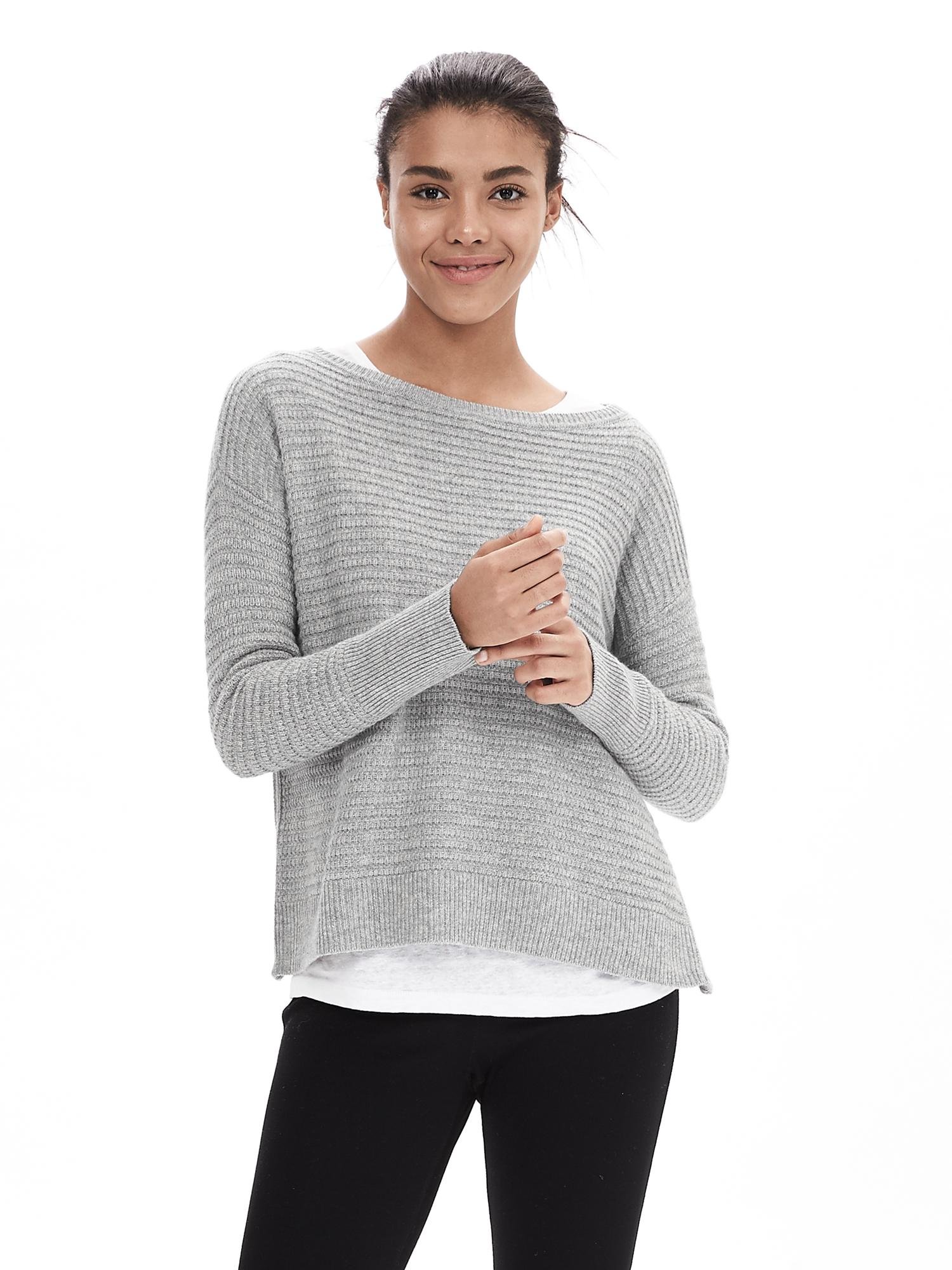 Italian-Wool Zip Sweater Pullover