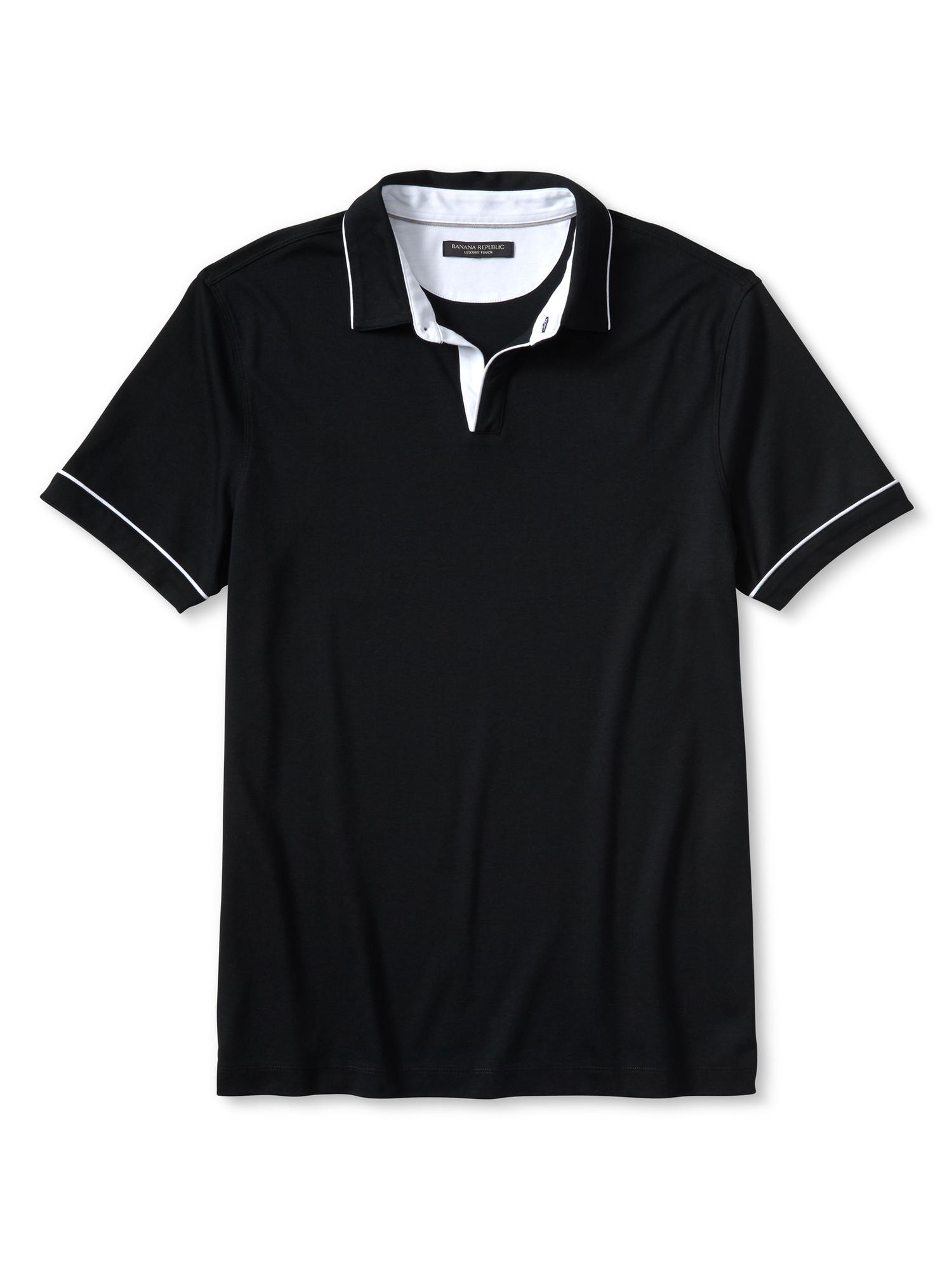 Luxe-Touch Piped Polo