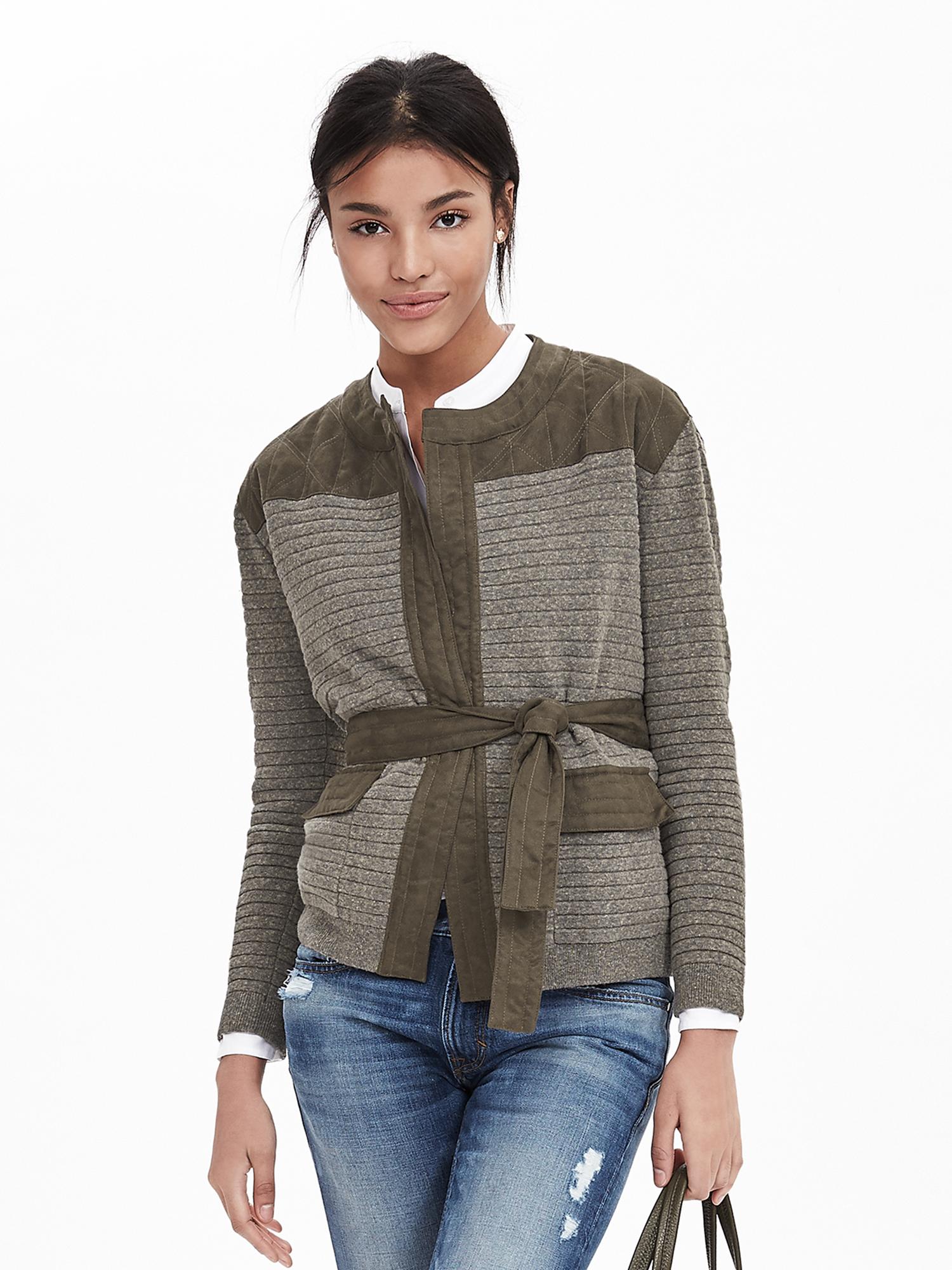 Heritage Quilted Sweater Jacket