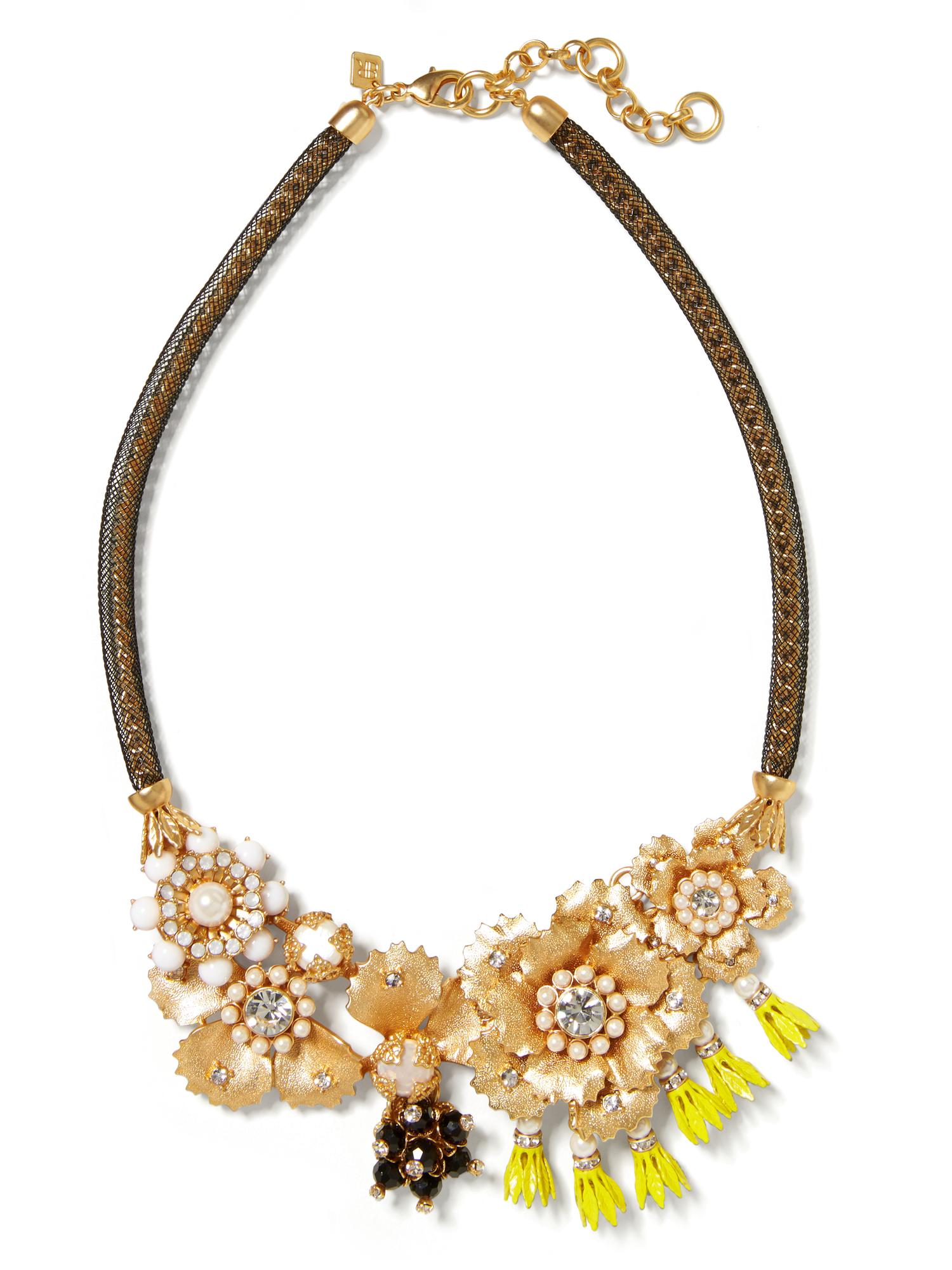 Floral Bell Focal Necklace