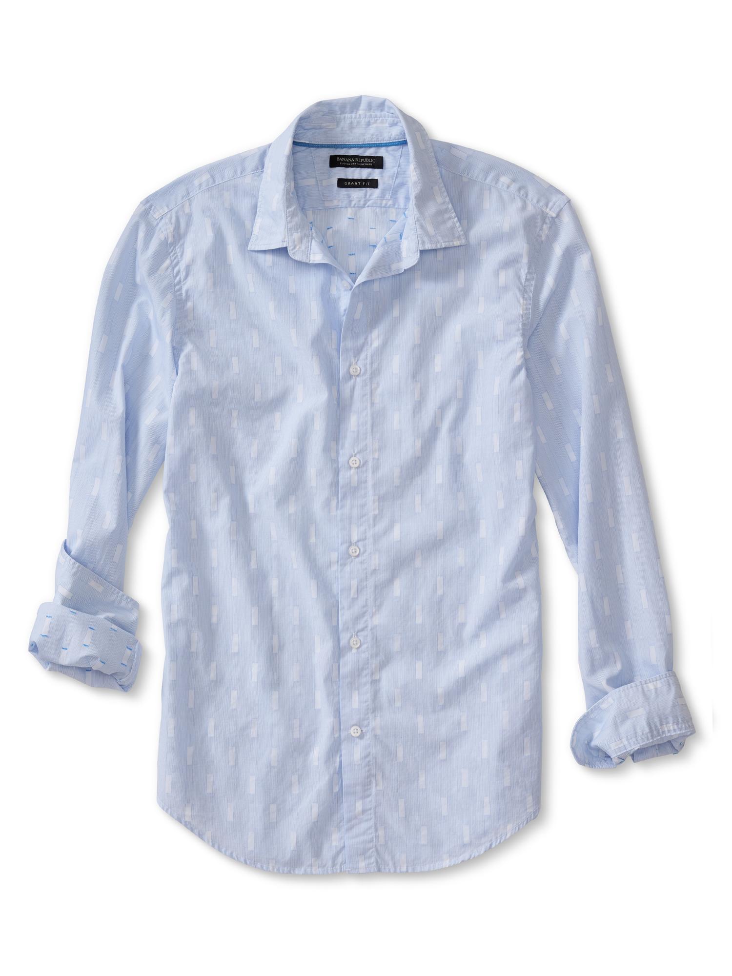 Grant-Fit Stripe Custom 078 Wash Shirt