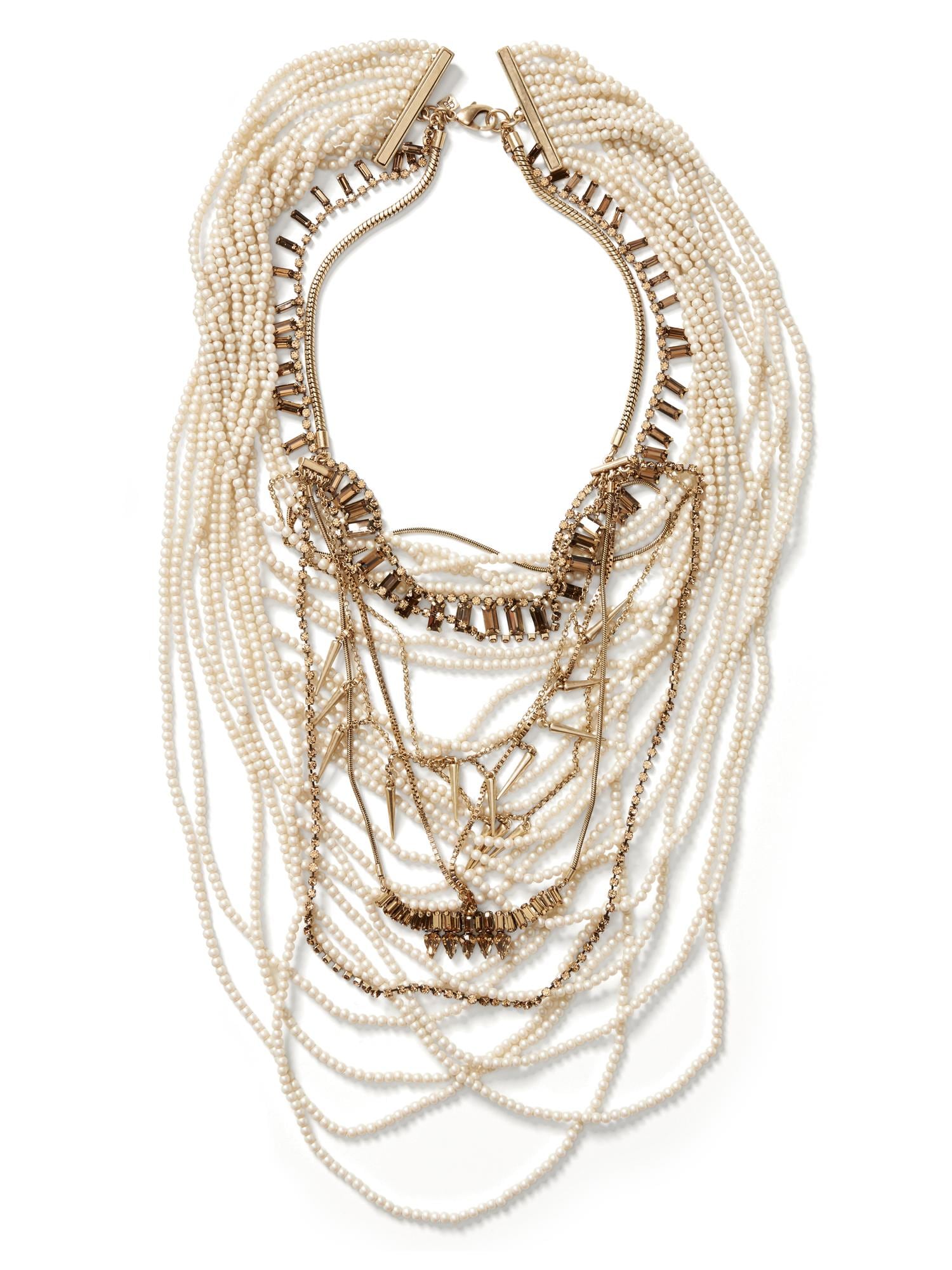 Messy Pearl Necklace