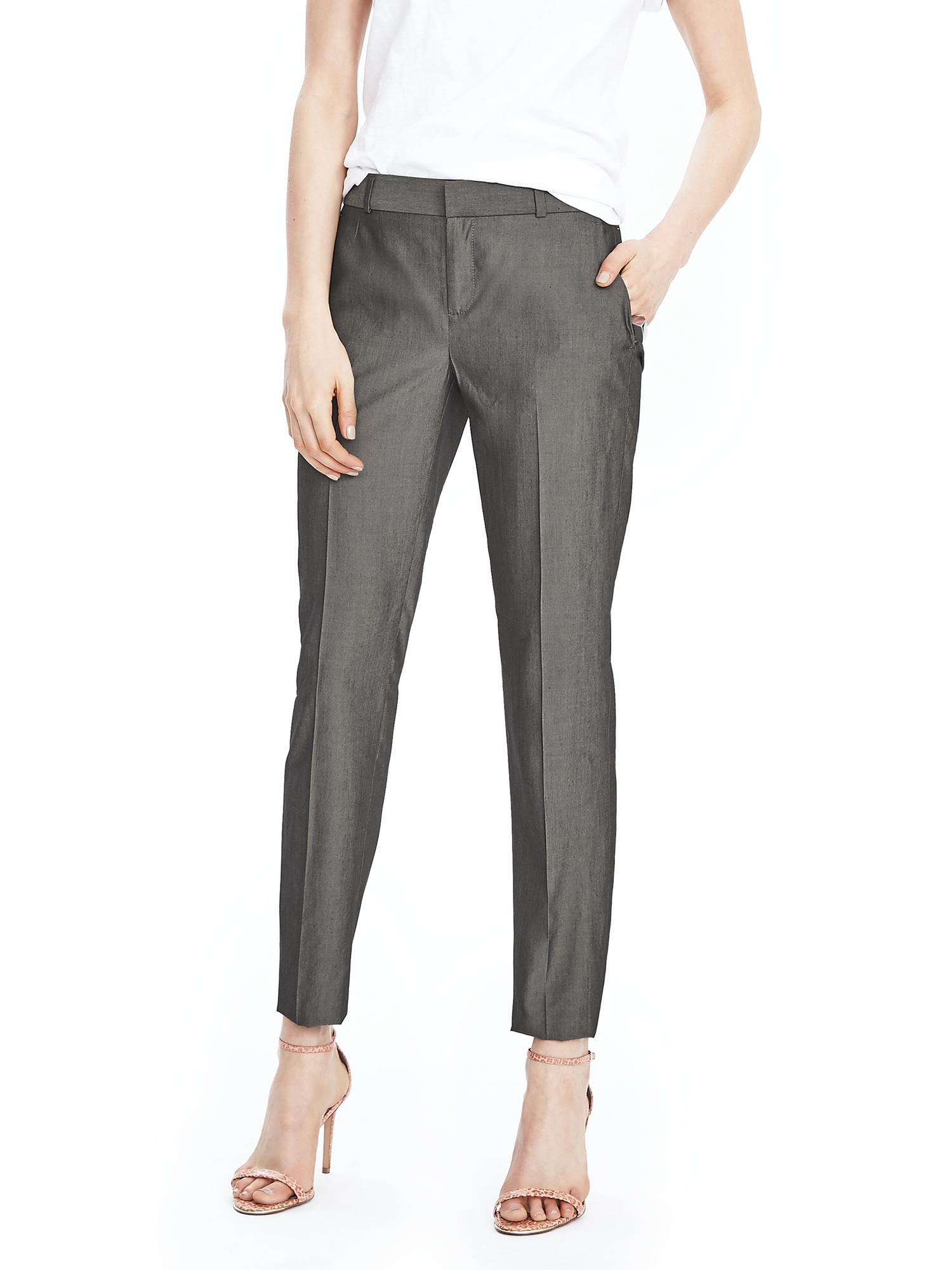 Avery-Fit Silk Blend Pant