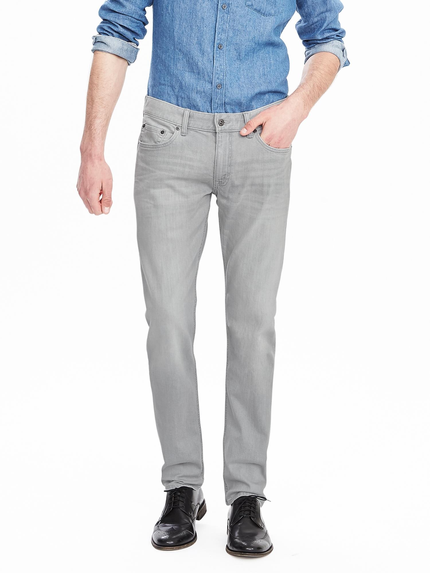 Vintage Straight Gray Jean