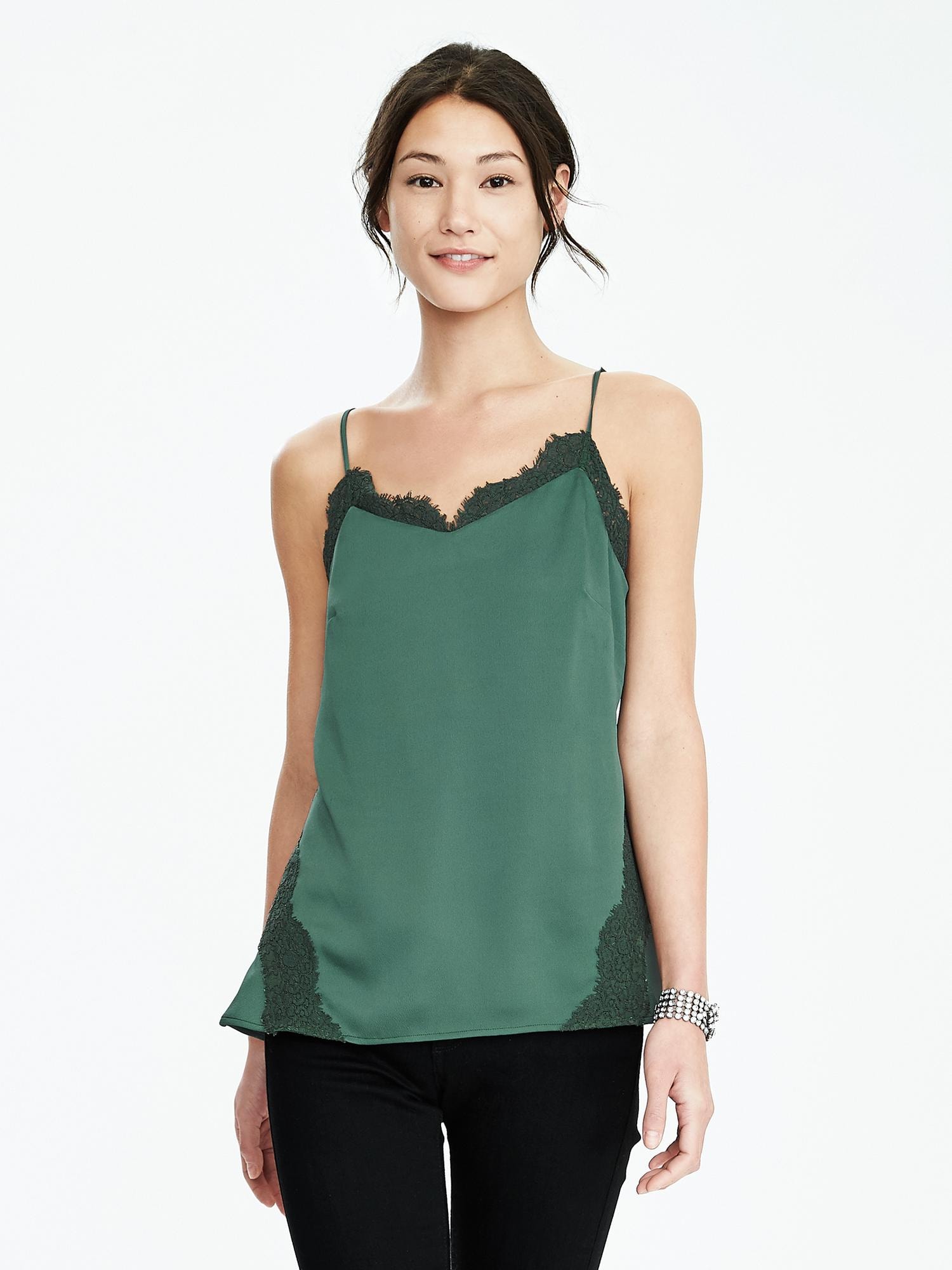 Strappy Lace-Trim Top